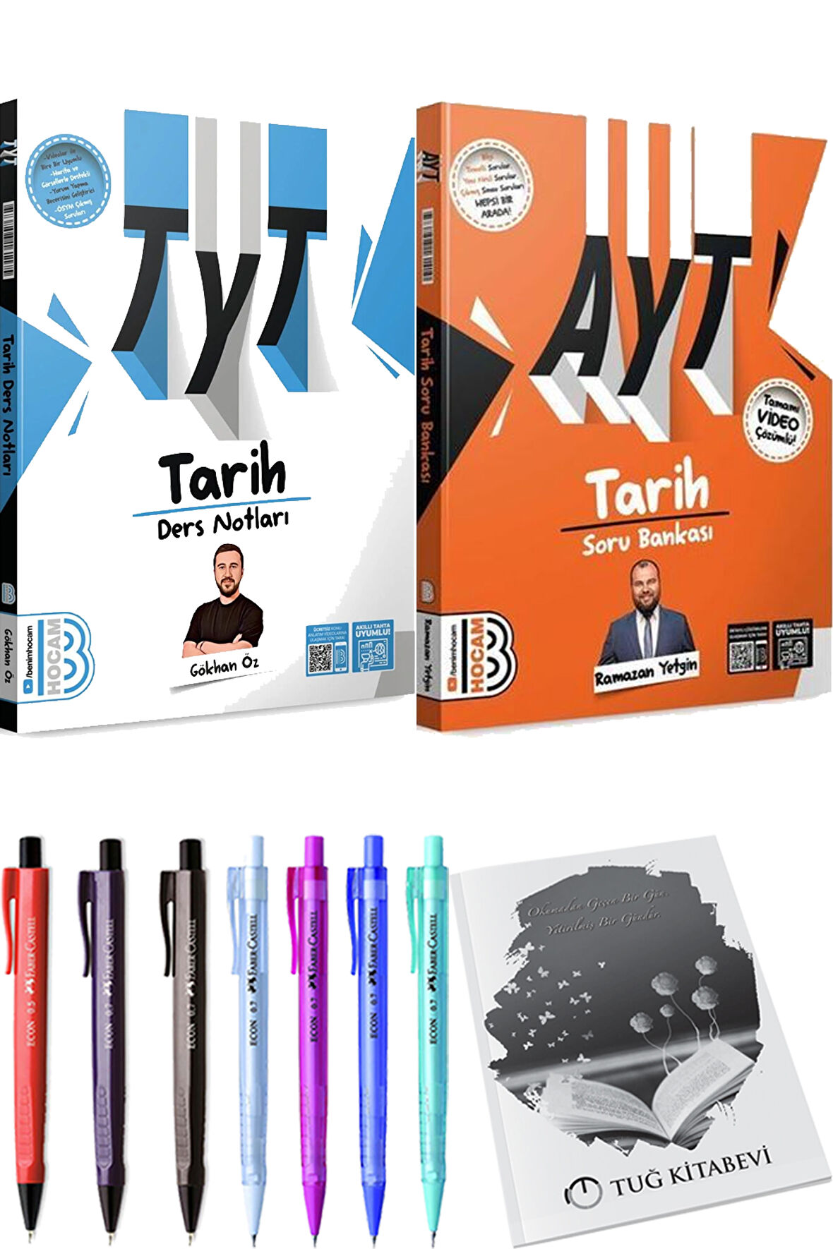 2025 AYT Tarih Soru Bankası - 2025 TYT Tarih Ders Notları + Hediyeli