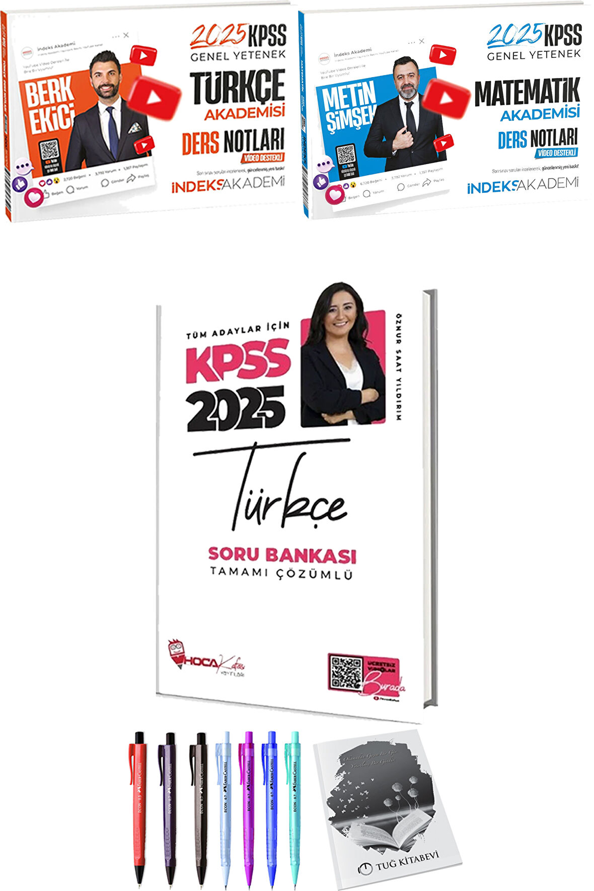 Hoca Kafası 2025 KPSS Türkçe Soru Bankası - 2025 KPSS Türkçe Matematik Akademisi Video Ders Notları + Hediyeli