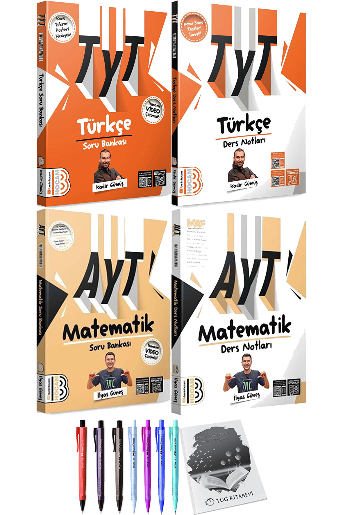 2025 TYT Türkçe Soru Ders Notu - 2025 AYT Matematik Soru Ders Notu + Hediyeli