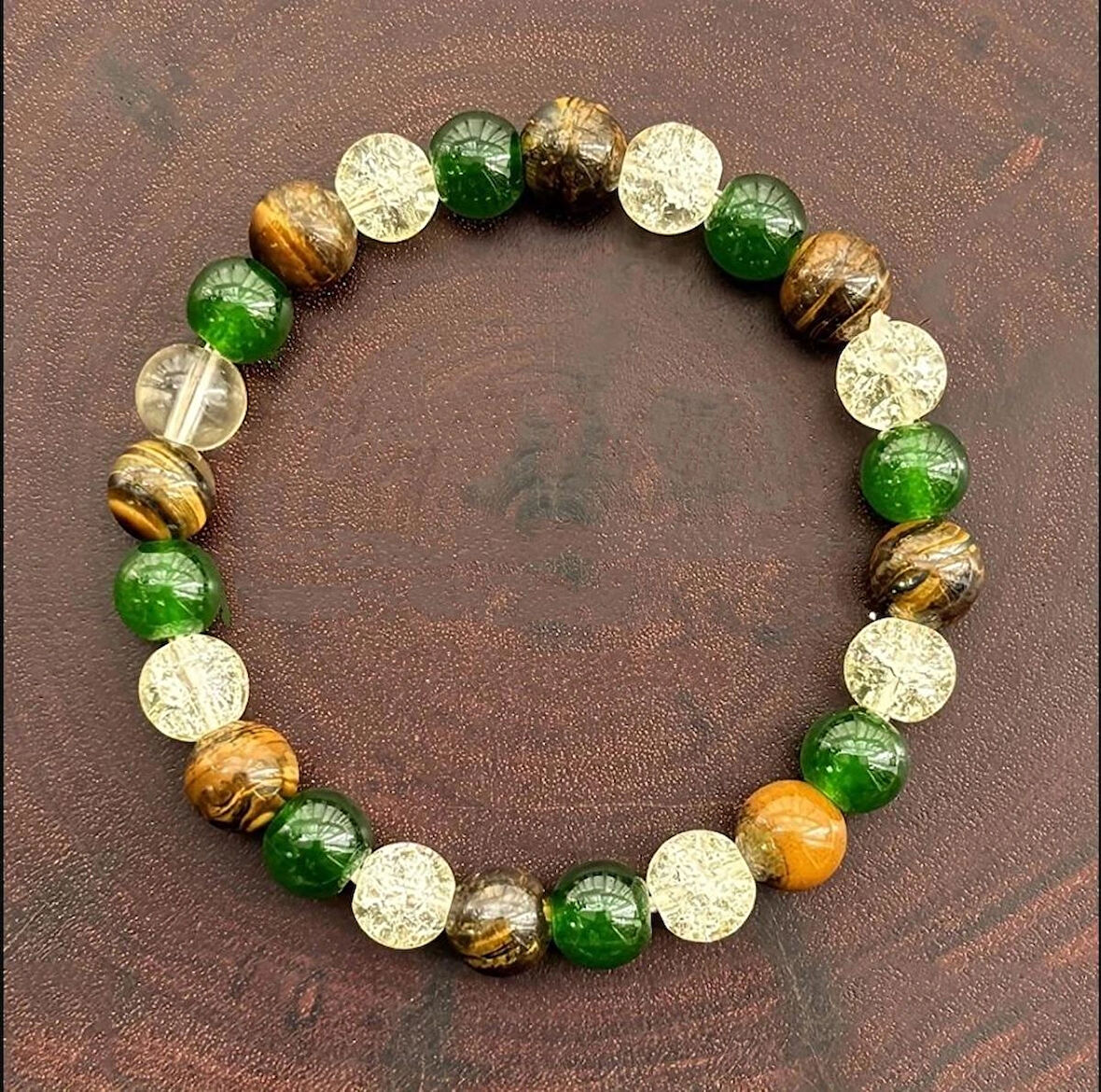 Alnis Atelier Aventurin, Kaplan Gözü ve Necef Doğal Taş Bileklik