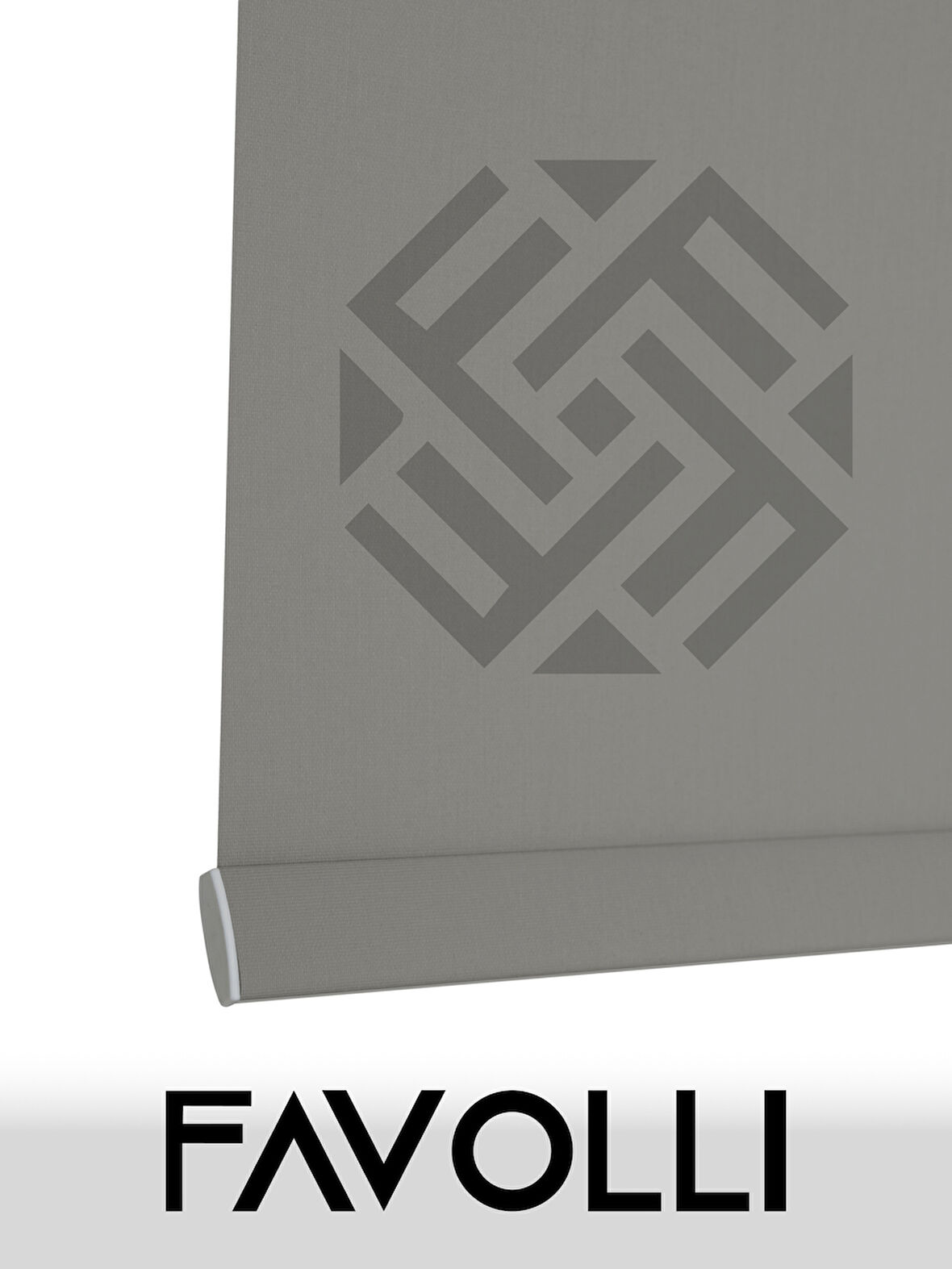 FAVOLLİ Açık Gri Karartma Blackout Stor Perde Metal İthal Kasa Işık geçirmez
