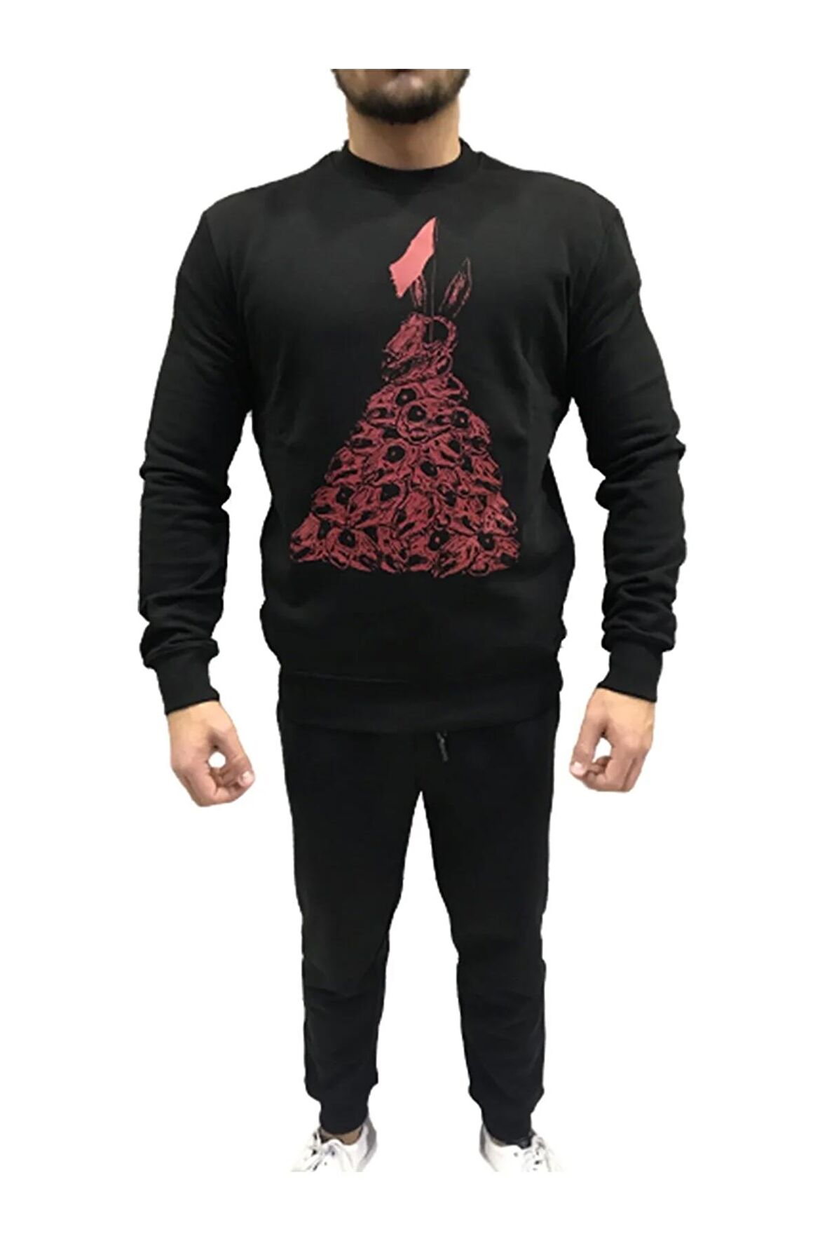 Mcqueen Skull Bunny Logo Sweatshirt