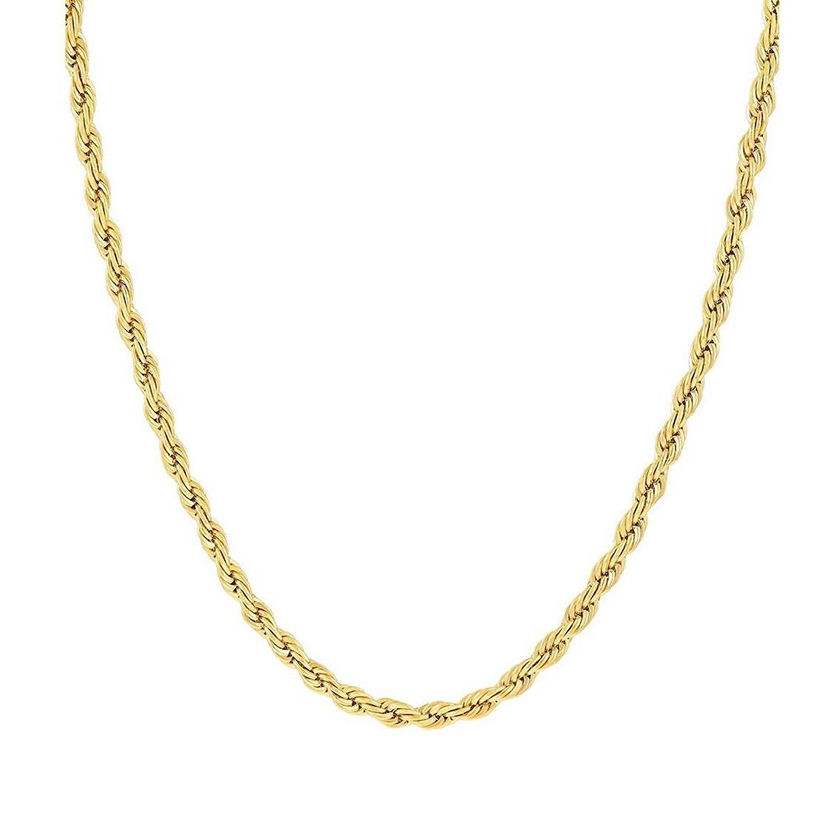 Altın Burgu Halat Zincir Kolye 14 Ayar