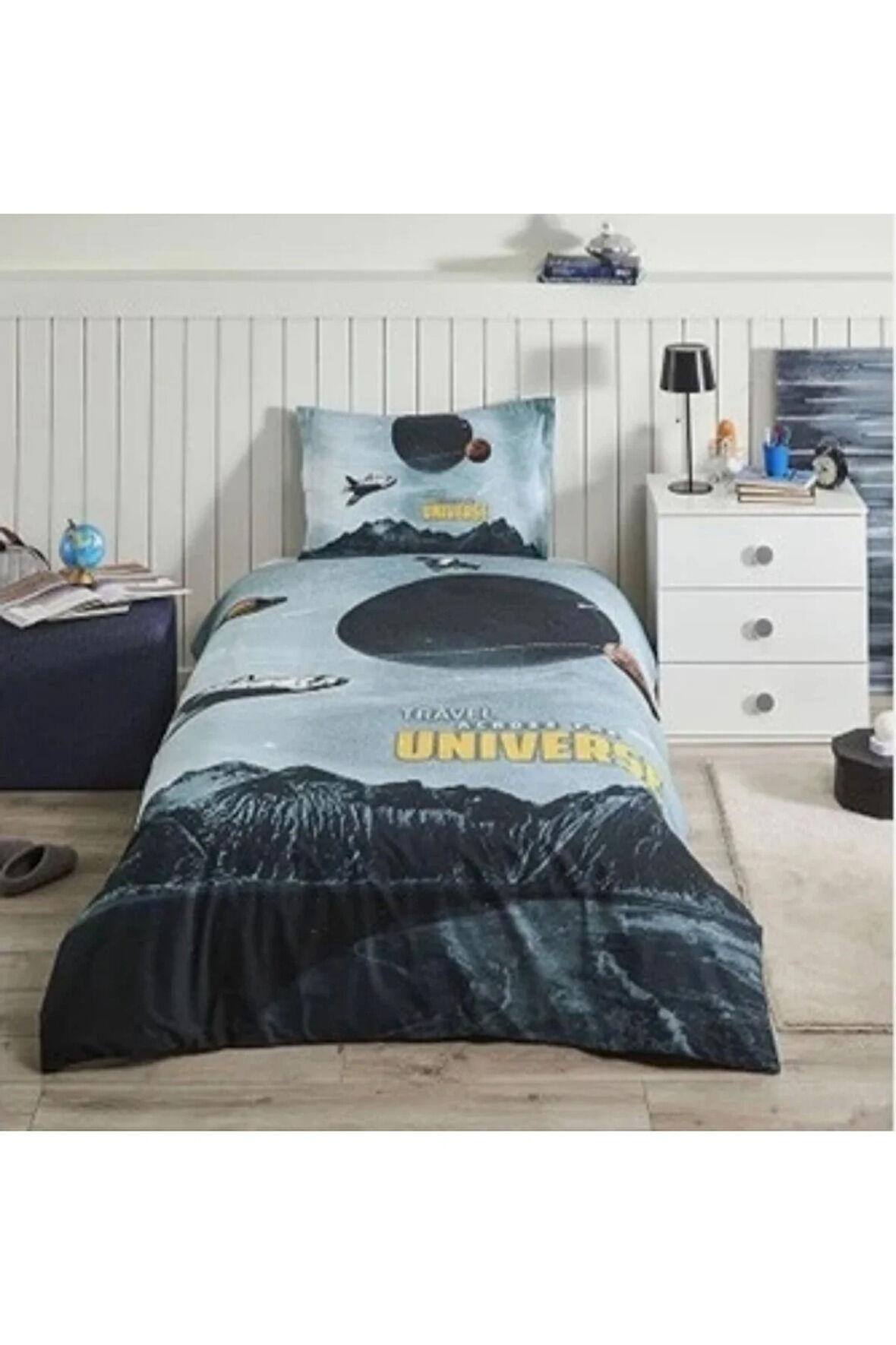 Özdilek Tek Kişilik Nevresim Takımı Romfart Mavi