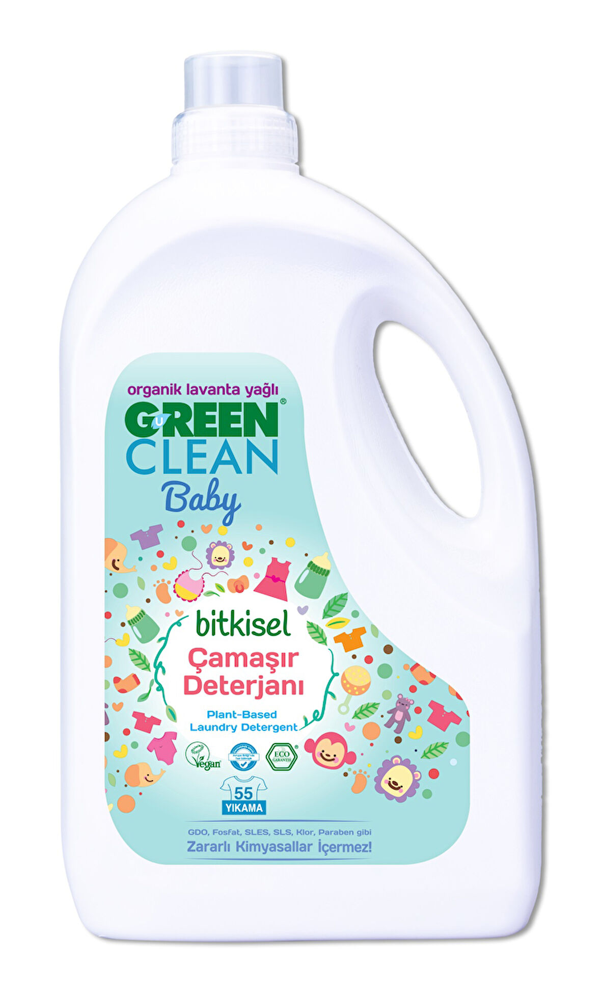 Green Clean Bitkisel Çamaşır Deterjanı 2750 ml (55 Yıkama)