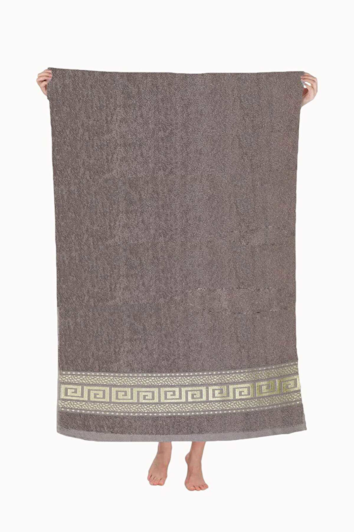 Nayra &amp;#37;100 Pamuklu Banyo Havlusu 70x140 Cm Kahve
