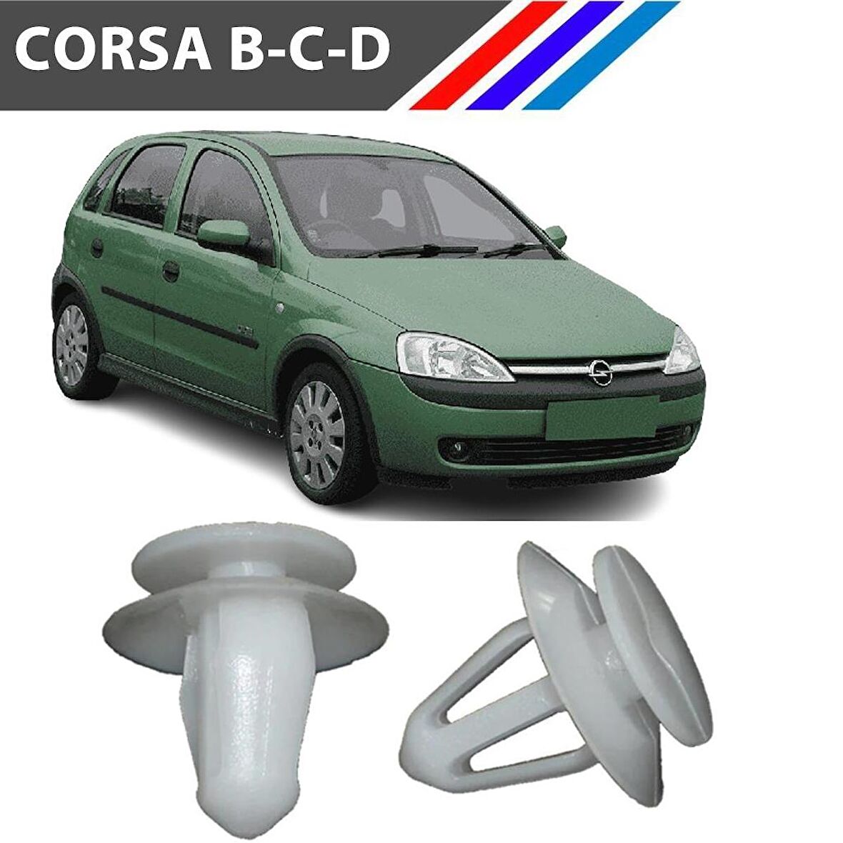 Corsa B-C-D Kapı Döşeme Klipsi 25 Adetli Paket 90321122