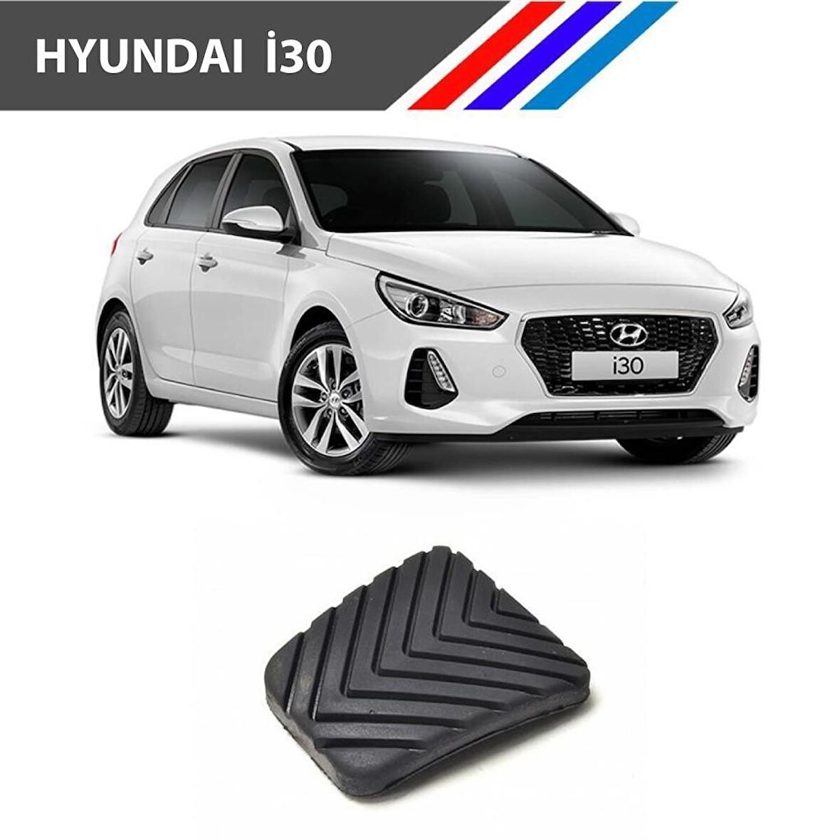 OTOZET Hyundai I30 Debriyaj ve Fren Pedal Lastiği 2 Adetli Set