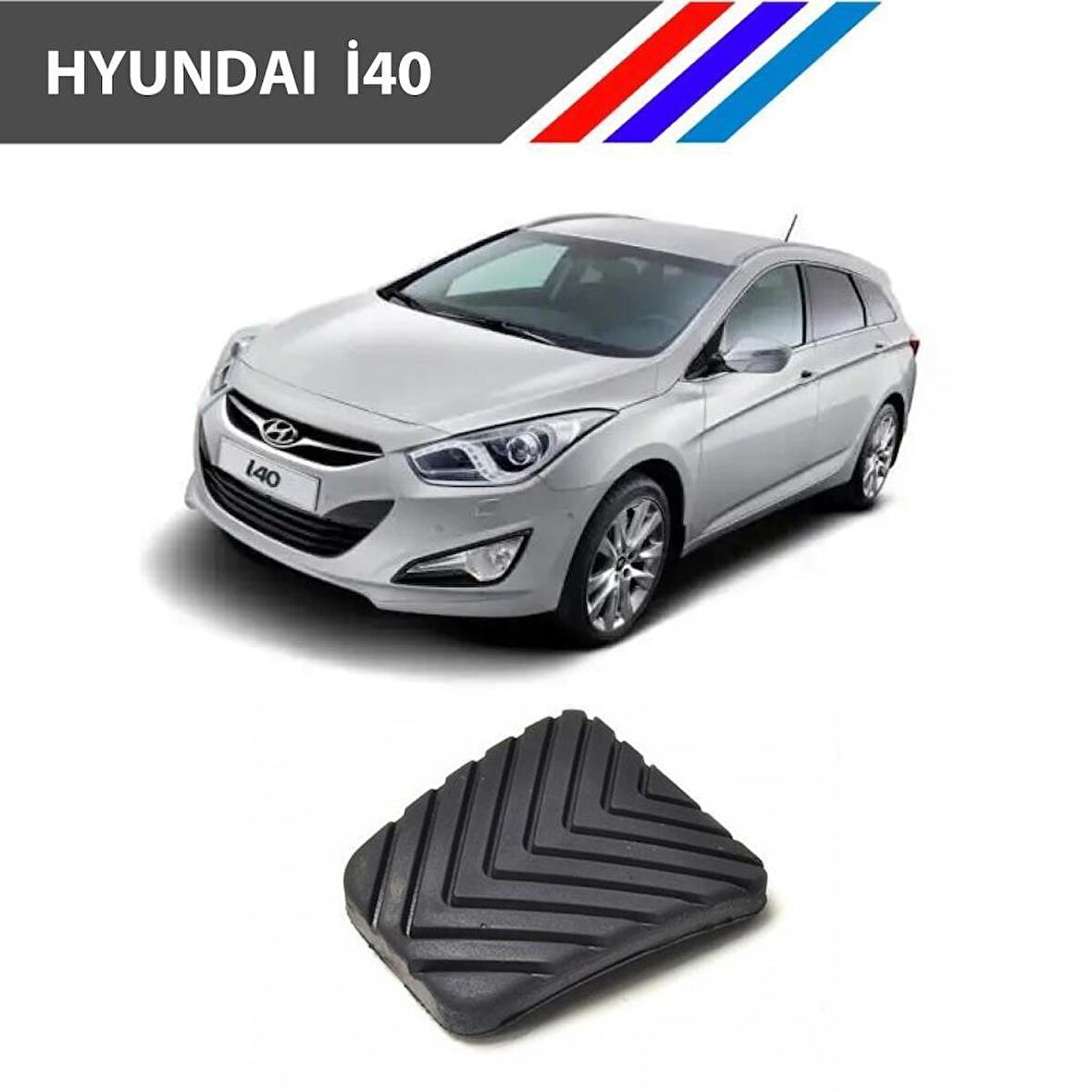 OTOZET Hyundai I40 Debriyaj ve Fren Pedal Lastiği 2 Adetli Set