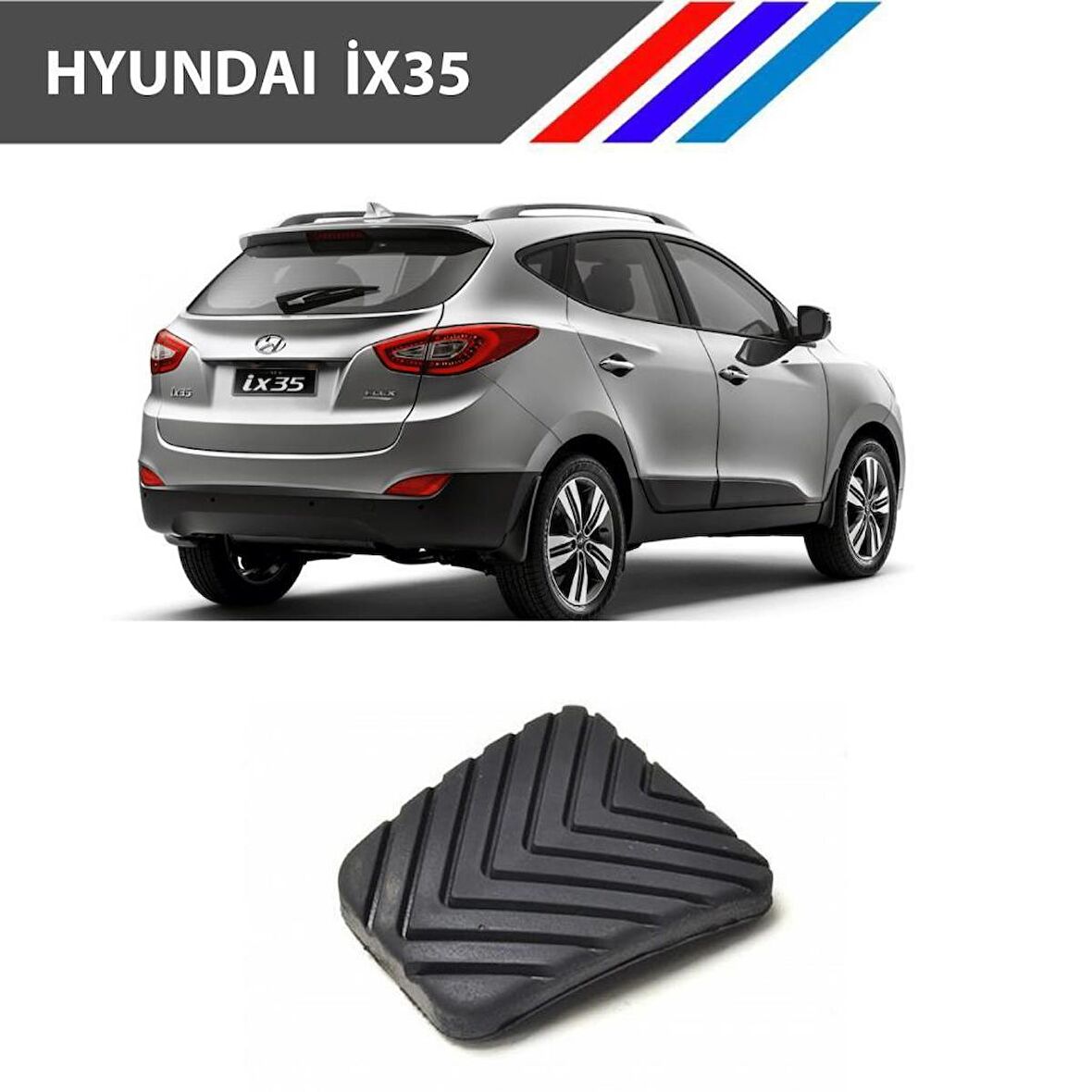 OTOZET Hyundai IX35 Debriyaj ve Fren Pedal Lastiği 2 Adetli Set