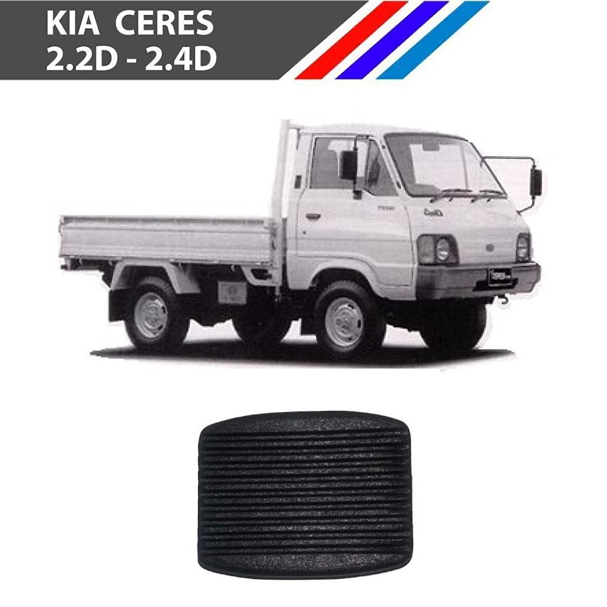 Kia Ceres 2.2D - 2.4D Fren & Debriyaj Lastiği 2 Adetli Set