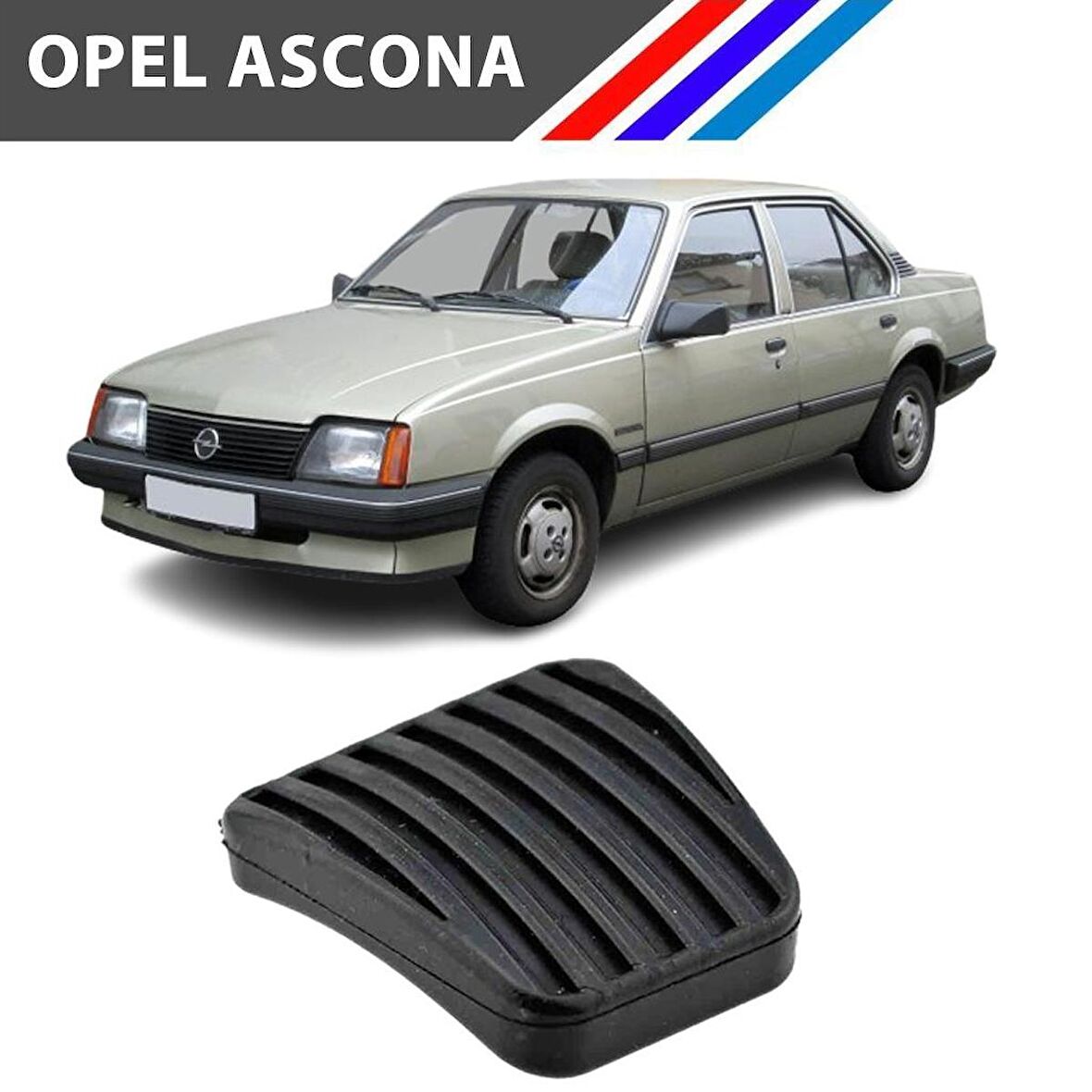 OTOZET Opel Ascona Debriyaj Fren Pedal Lastiği 2 Adetli Set 1981-88