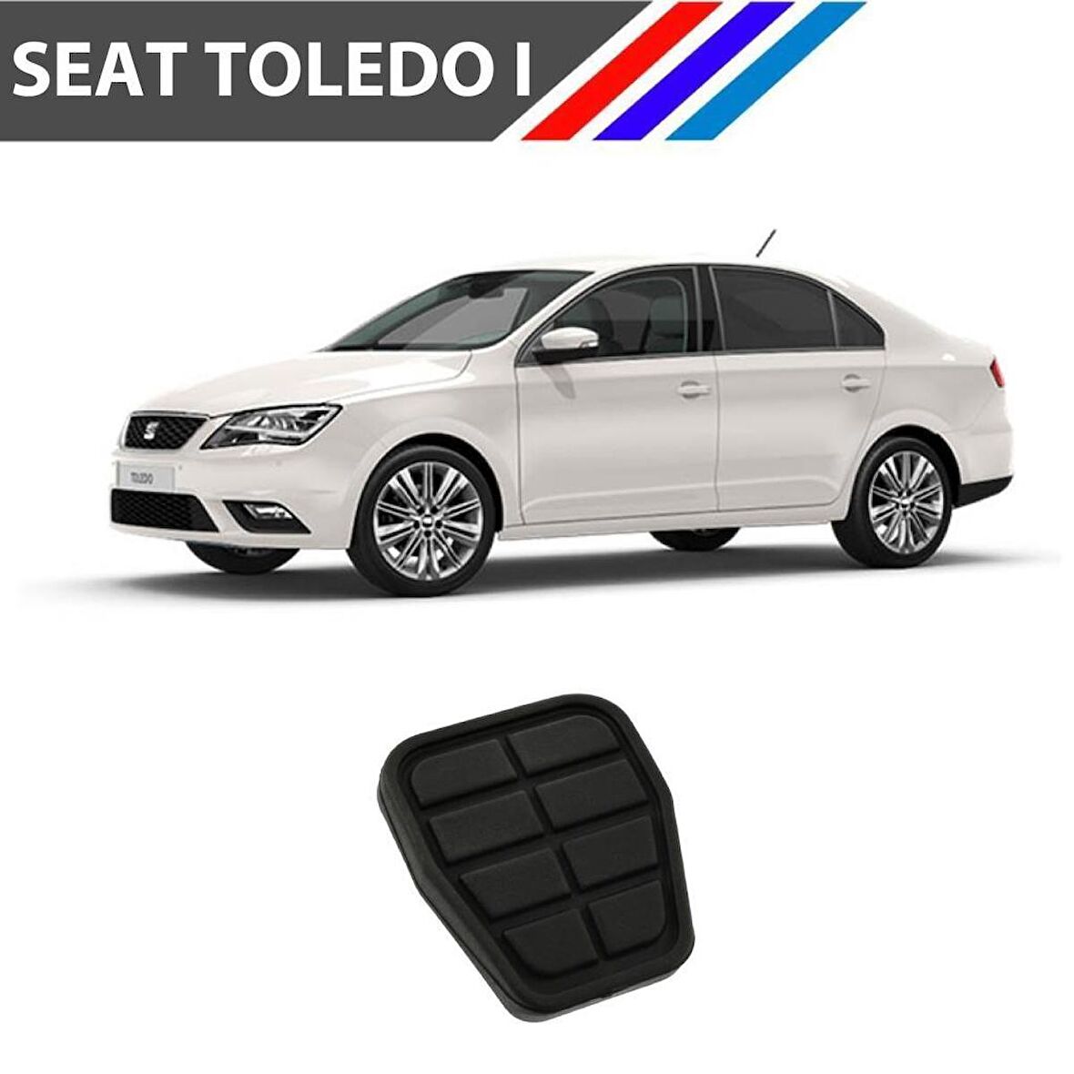 OTOZET Seat Toledo Debriyaj Fren Pedal Lastiği 2 Adetli Set