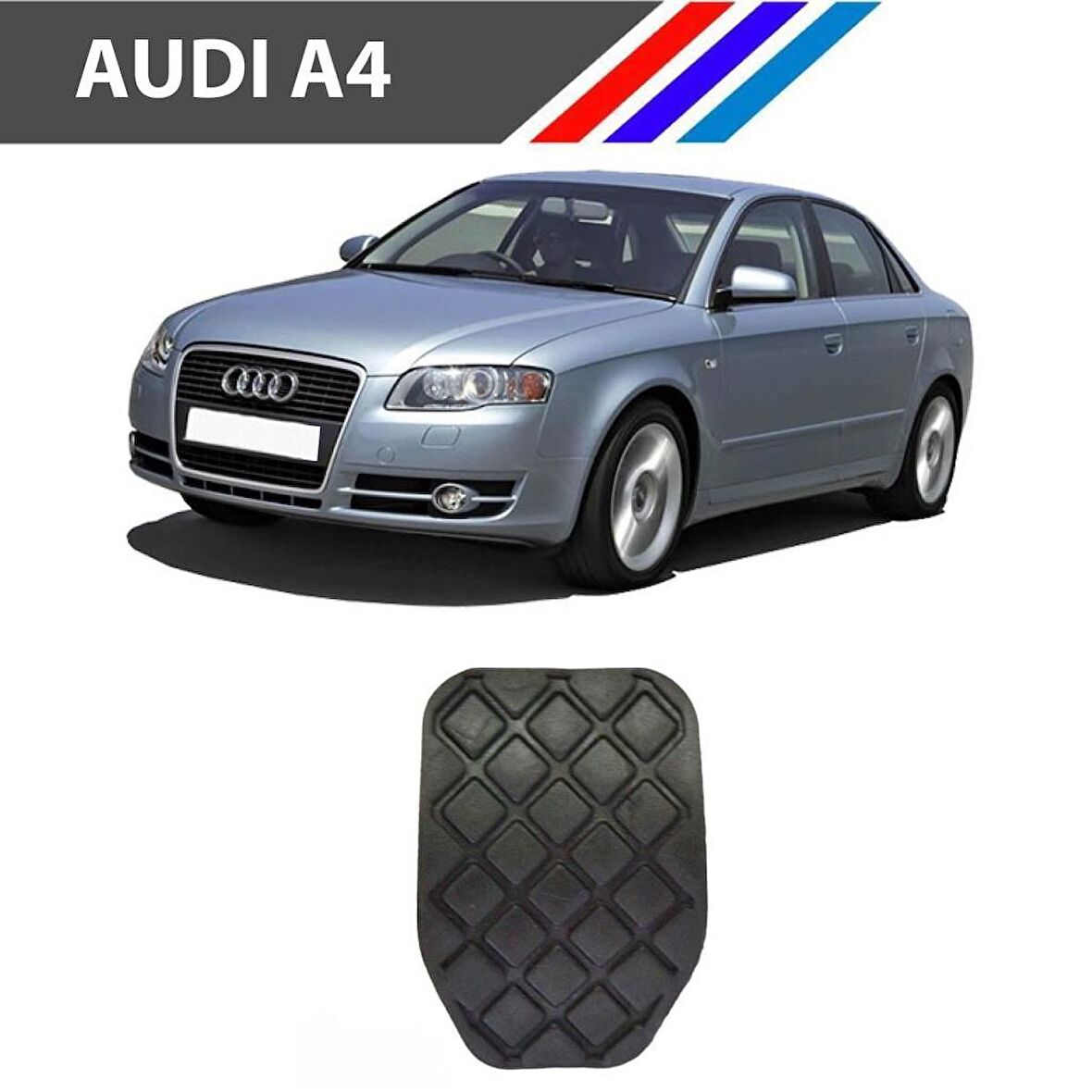 OTOZET Audi A4 Debriyaj Fren Pedal Lastiği 2 Adetli Set