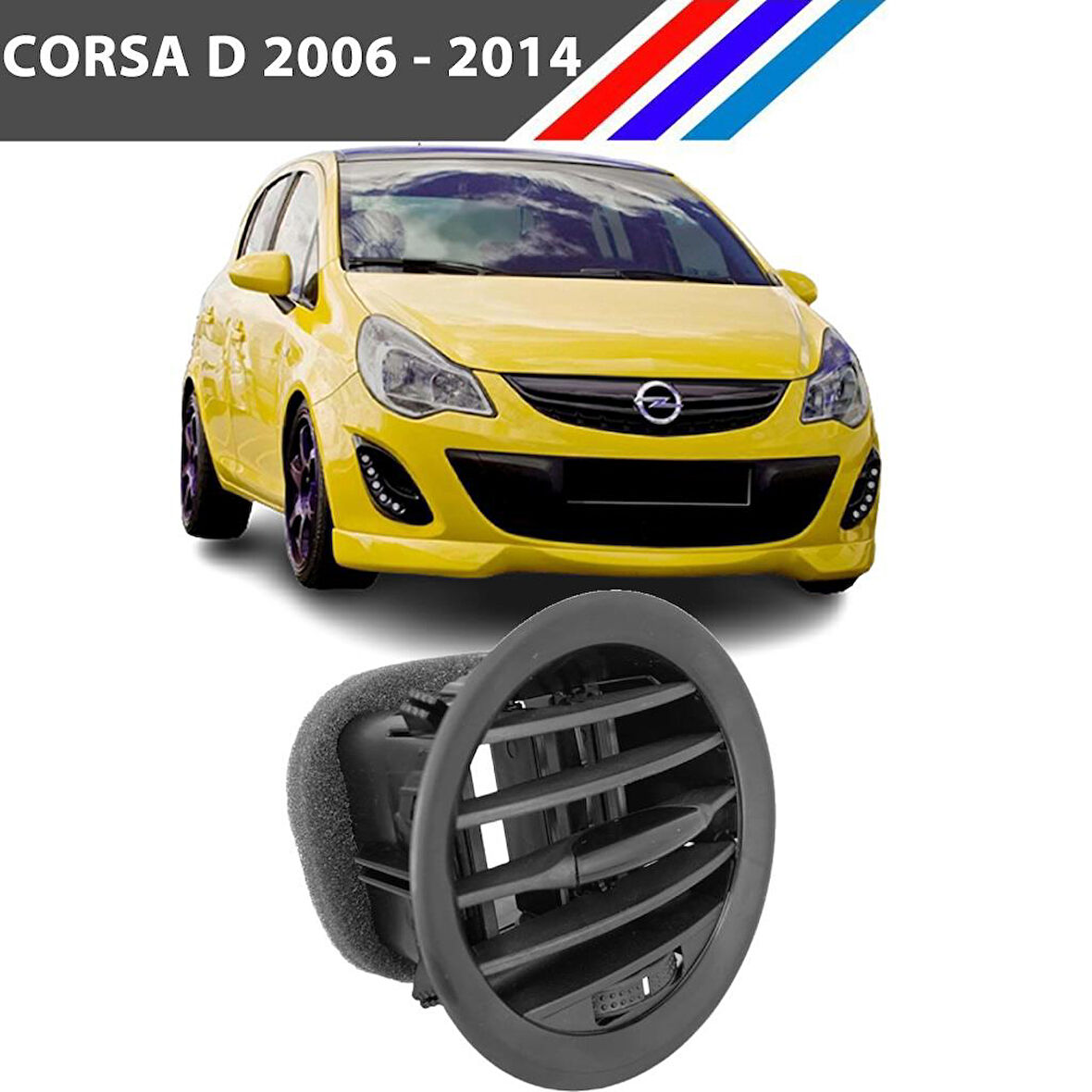 Corsa D Kalorifer Havalandırma Muzlu - Siyah