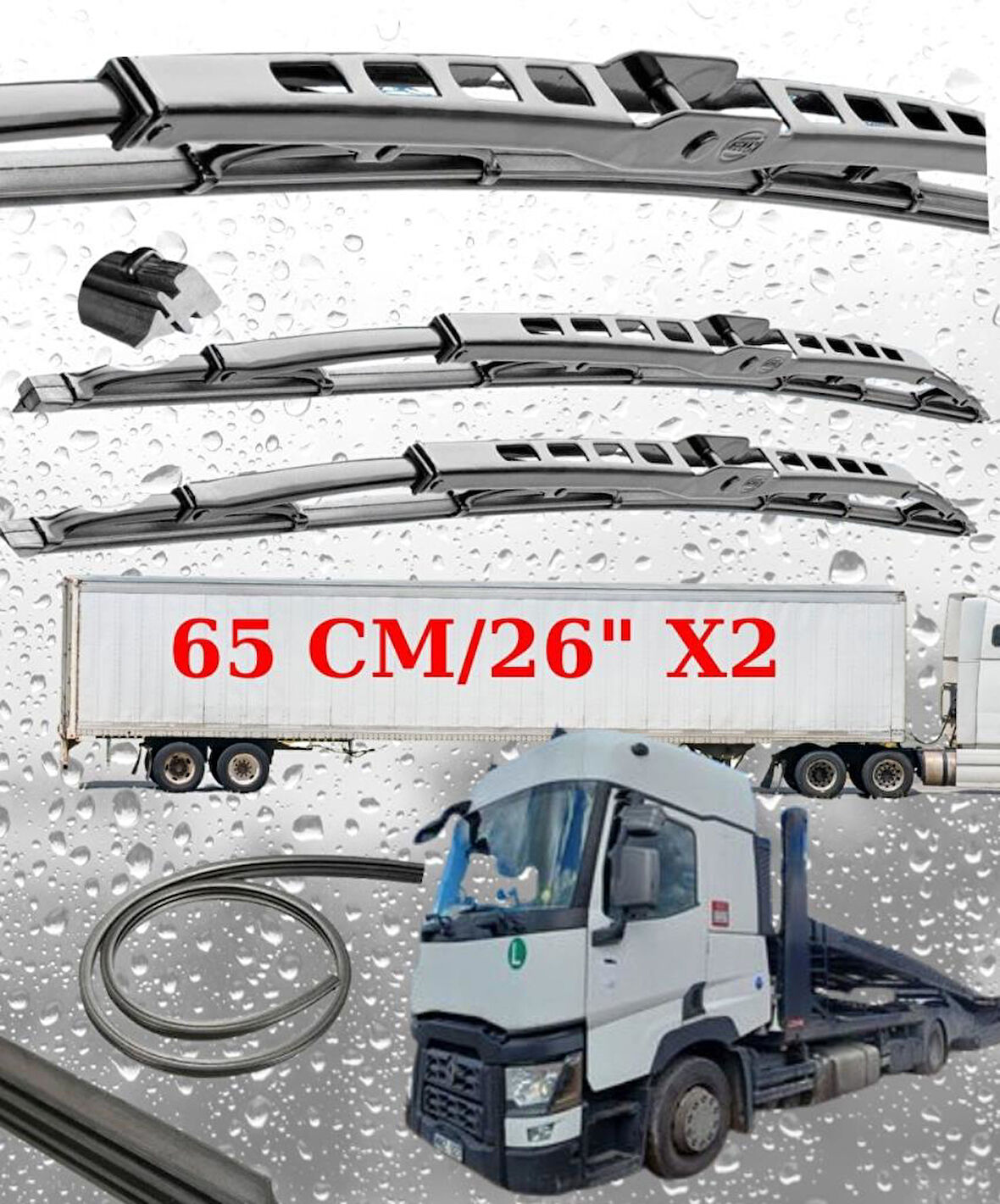 Renault D 430 Ön Silecek Süpürgesi Seti 65cm