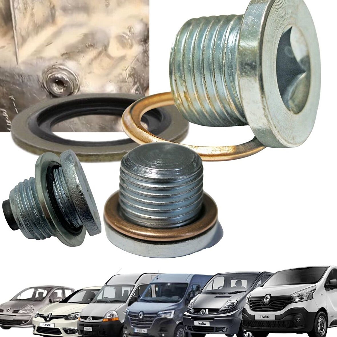 Modus Fluence Master 2-3 Trafıc 2-3 Karter Tapası Tapa Pulu Ve Bakır Conta Seti