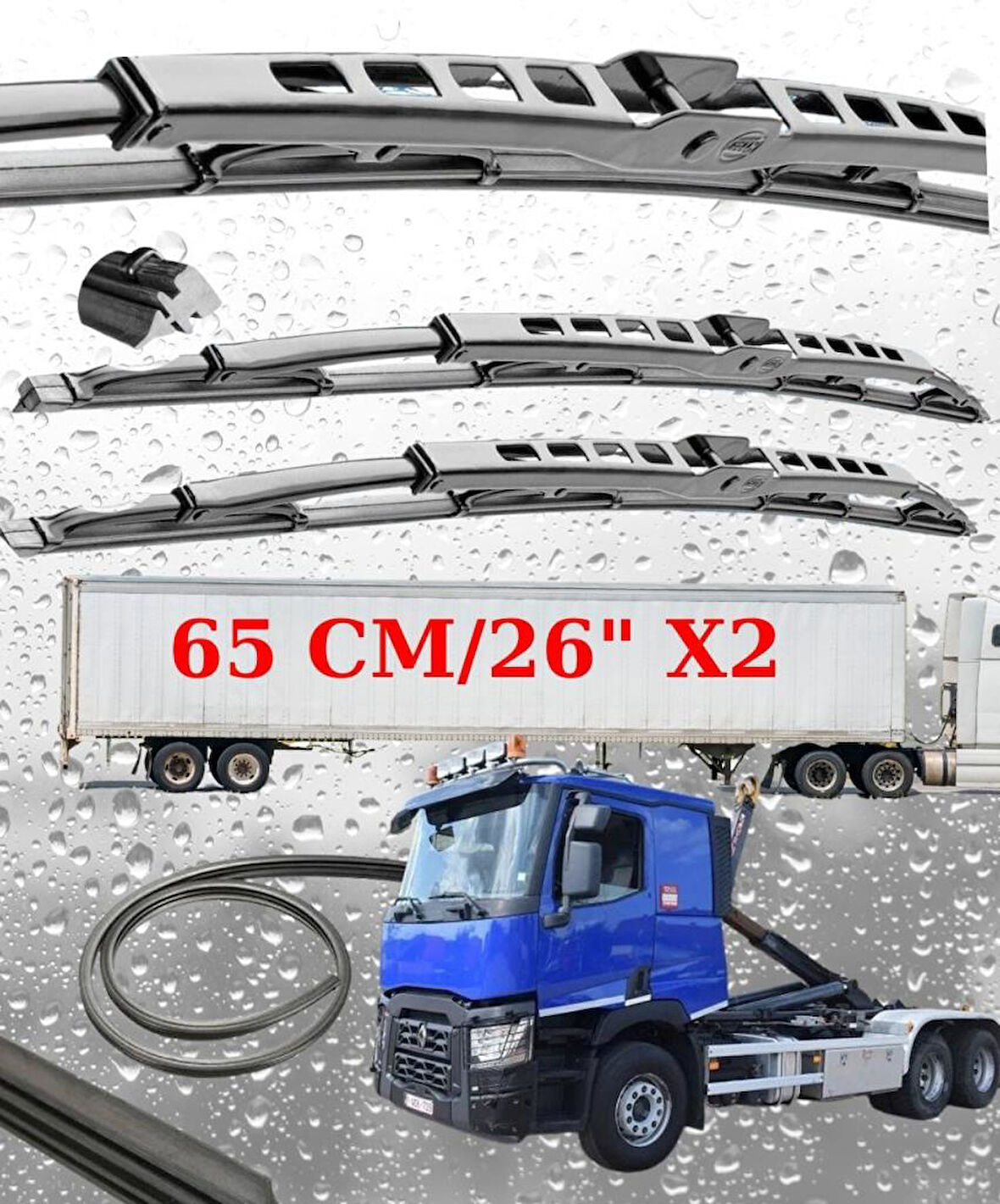 Renault C 480 Ön Silecek Süpürgesi Seti 65cm