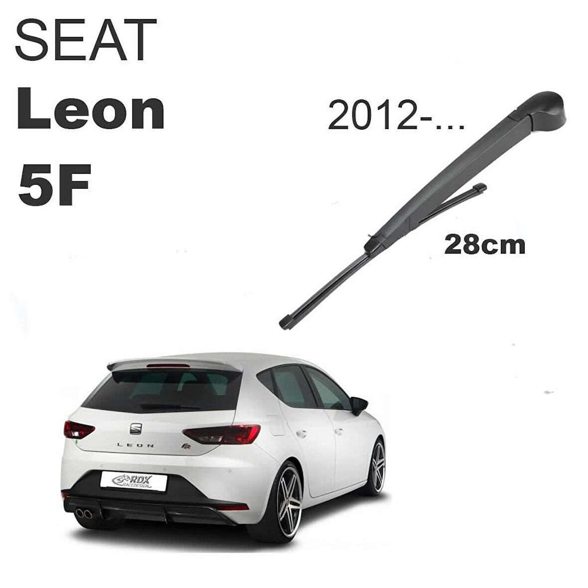 Seat Leon 5F Arka Silecek Kolu ve Süpürgesi Set 2012 Sonrası 5F3955707