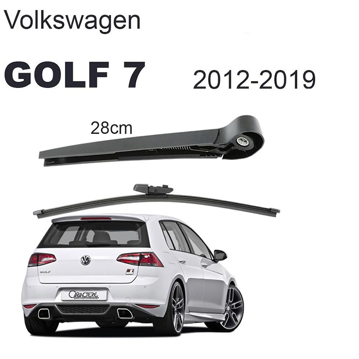 Golf 7 Arka Silecek Kolu ve Süpürgesi Takım 2012-2019