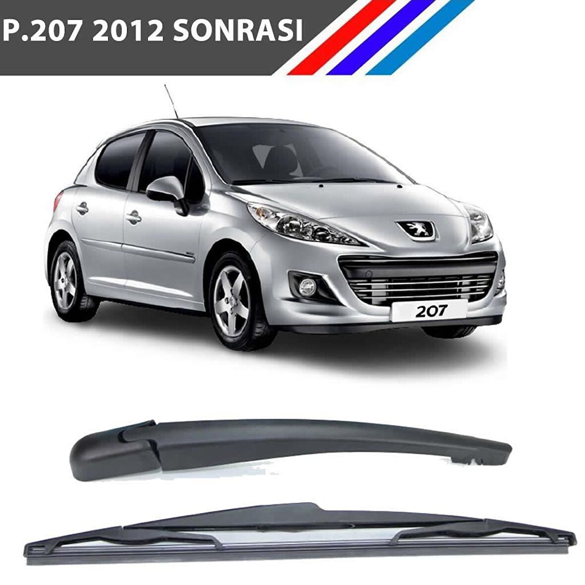 OTOZET Peugeot 207 Arka Silecek Kolu Süpürgesi Takım 2012 Sonrası