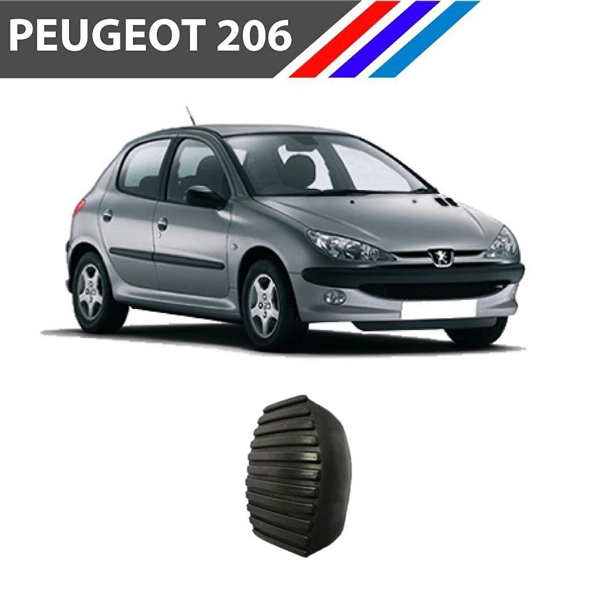 OTOZET Peugeot 206 Debriyaj Pedal Lastiği Yanaklı 1 Adet 2130.15