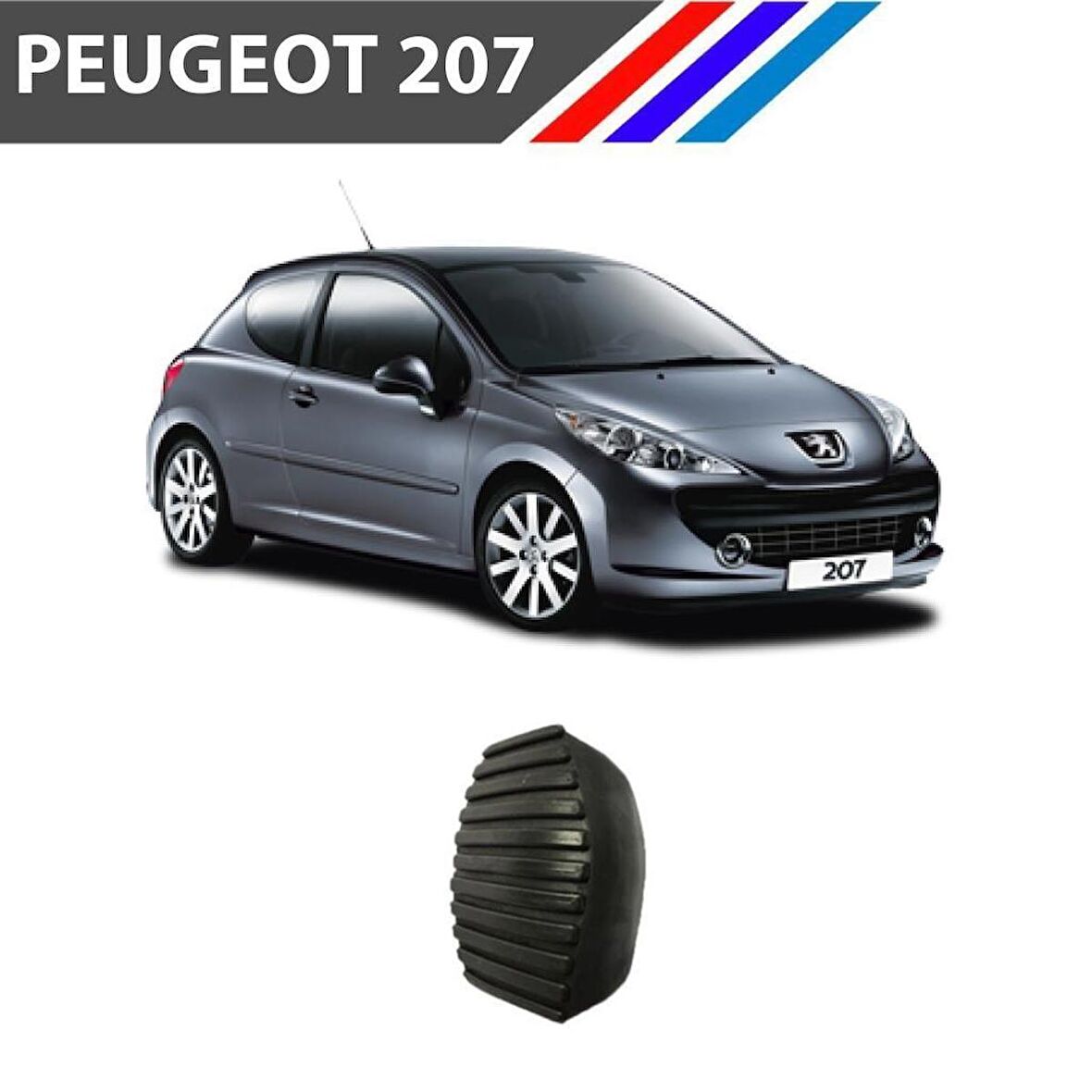 OTOZET Peugeot 207 Debriyaj Pedal Lastiği Yanaklı 1 Adet 2130.15