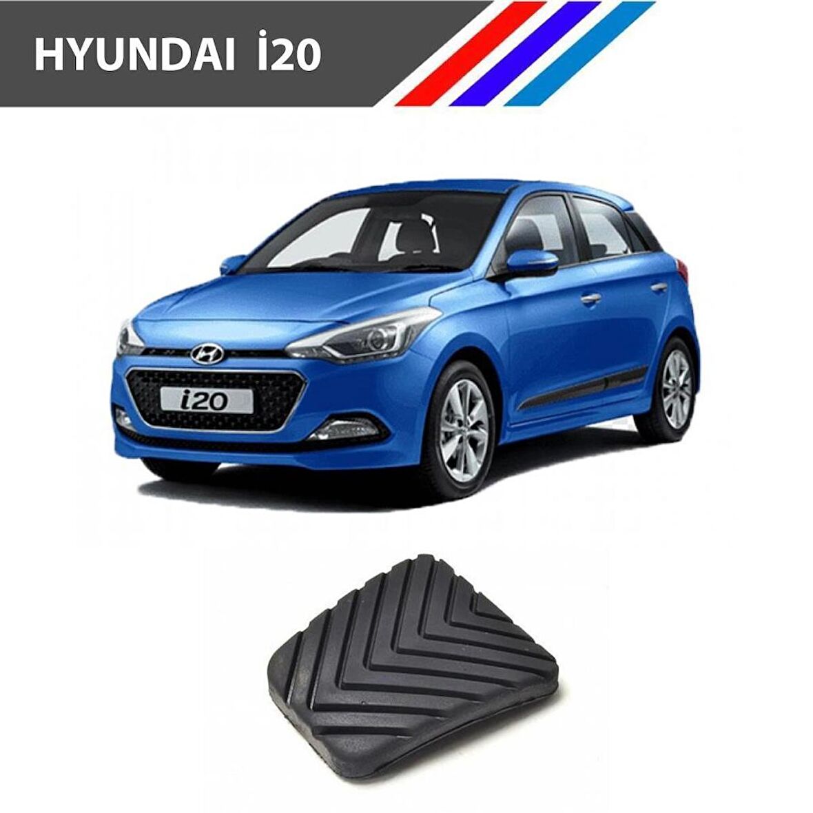 OTOZET Hyundai I20 Debriyaj ve Fren Pedal Lastiği 2 Adetli Set