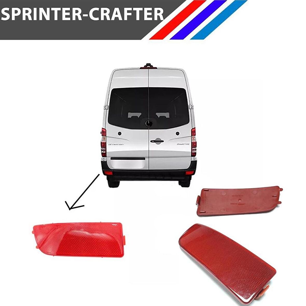 Sprinter - Crafter Tampon Reflektörü Sol Taraf 2006 - 2016