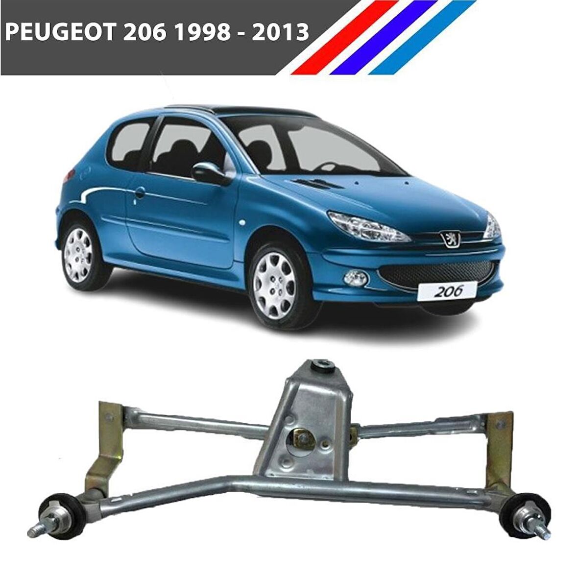 Peugeot 206 Ön Cam Silecek Mekanizması Motorsuz 1998 - 2013