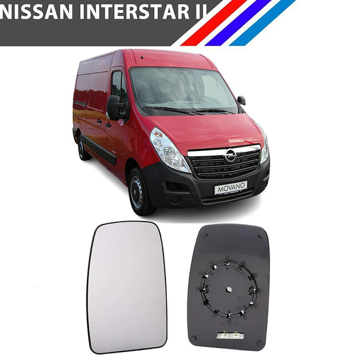 Nissan İnterStar 2 Kasa Sağ Dış Ayna Camı Yolcu Tarafı 2002-2008