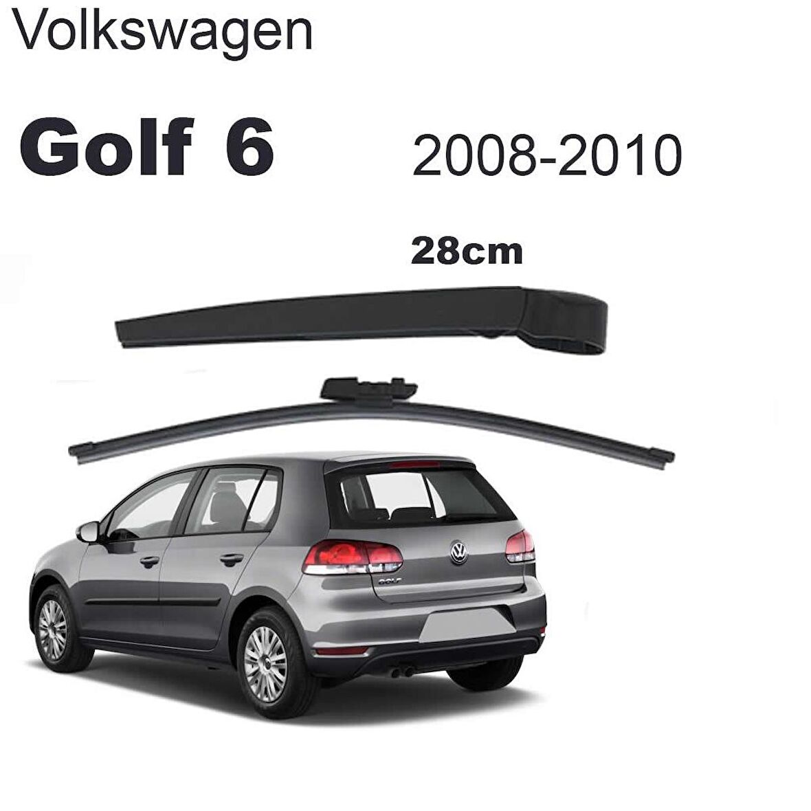 VW Golf 6 Arka Silecek Kolu ve Süpürgesi Set 2008 - 2010 5F3955707