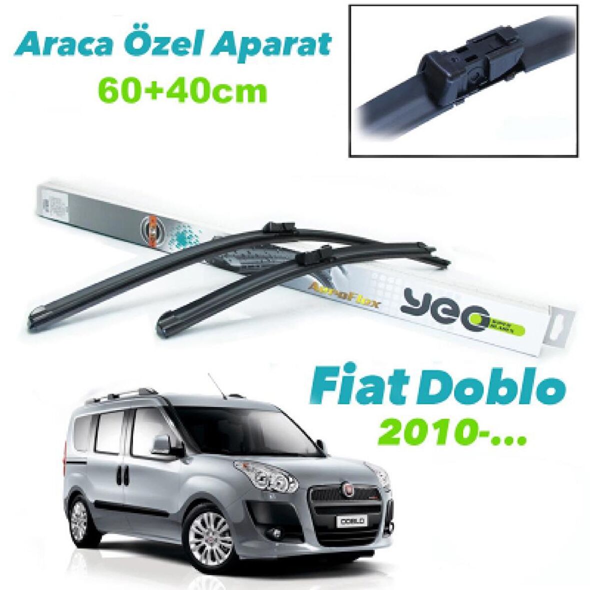 Otozet - Fiat Doblo Ön Silecek Süpürgesi Seti 2010 Sonrası