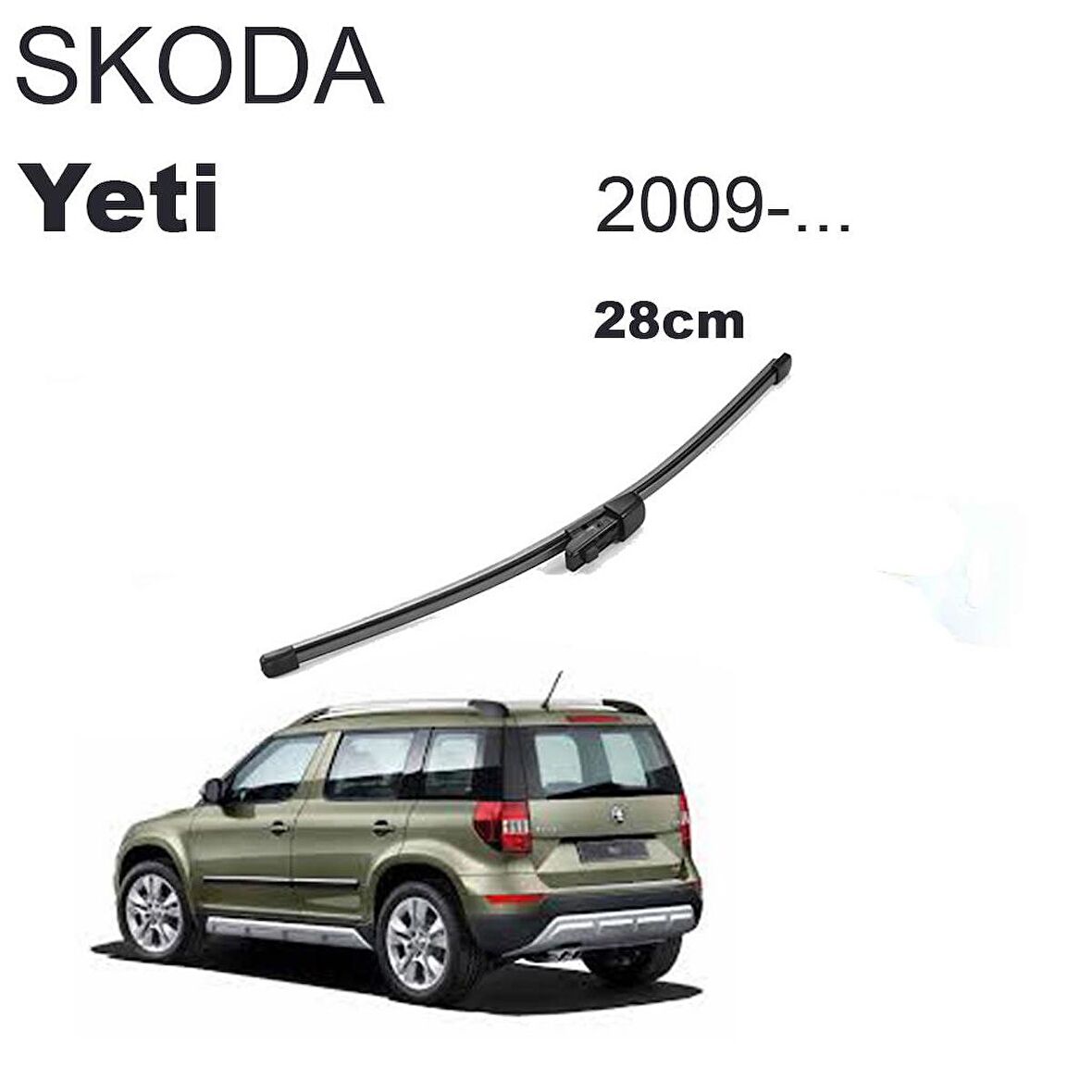 OTOZET Skoda Yeti Arka Silecek Süpürgesi 2009 Sonrası