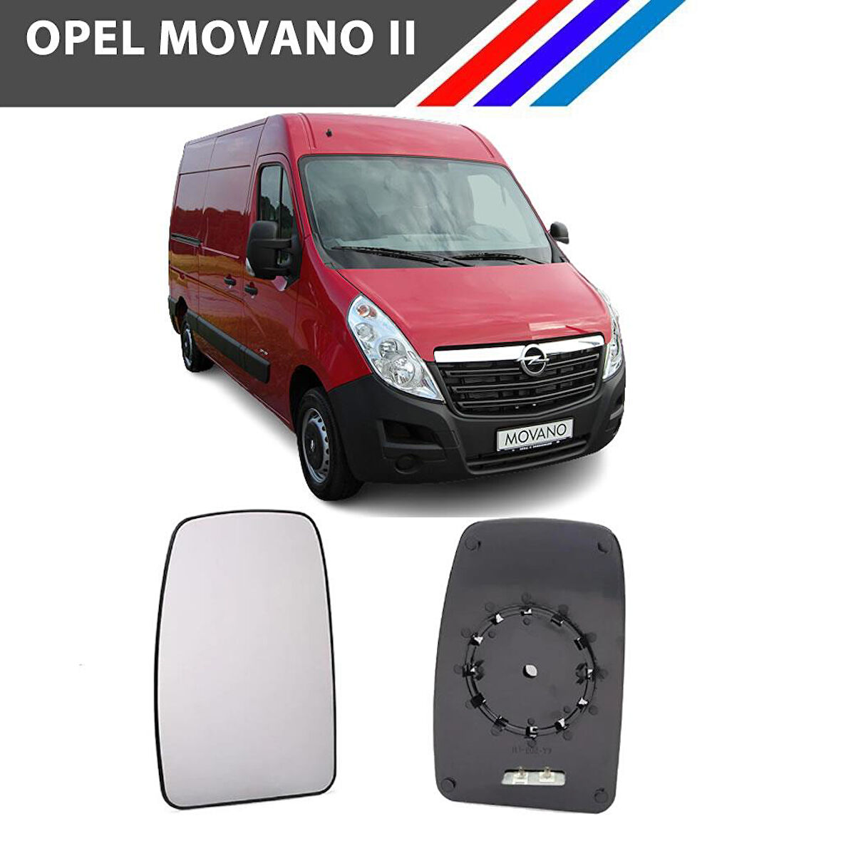 Opel Movano 2 Kasa Sağ Dış Ayna Camı Yolcu Tarafı 2002-2008