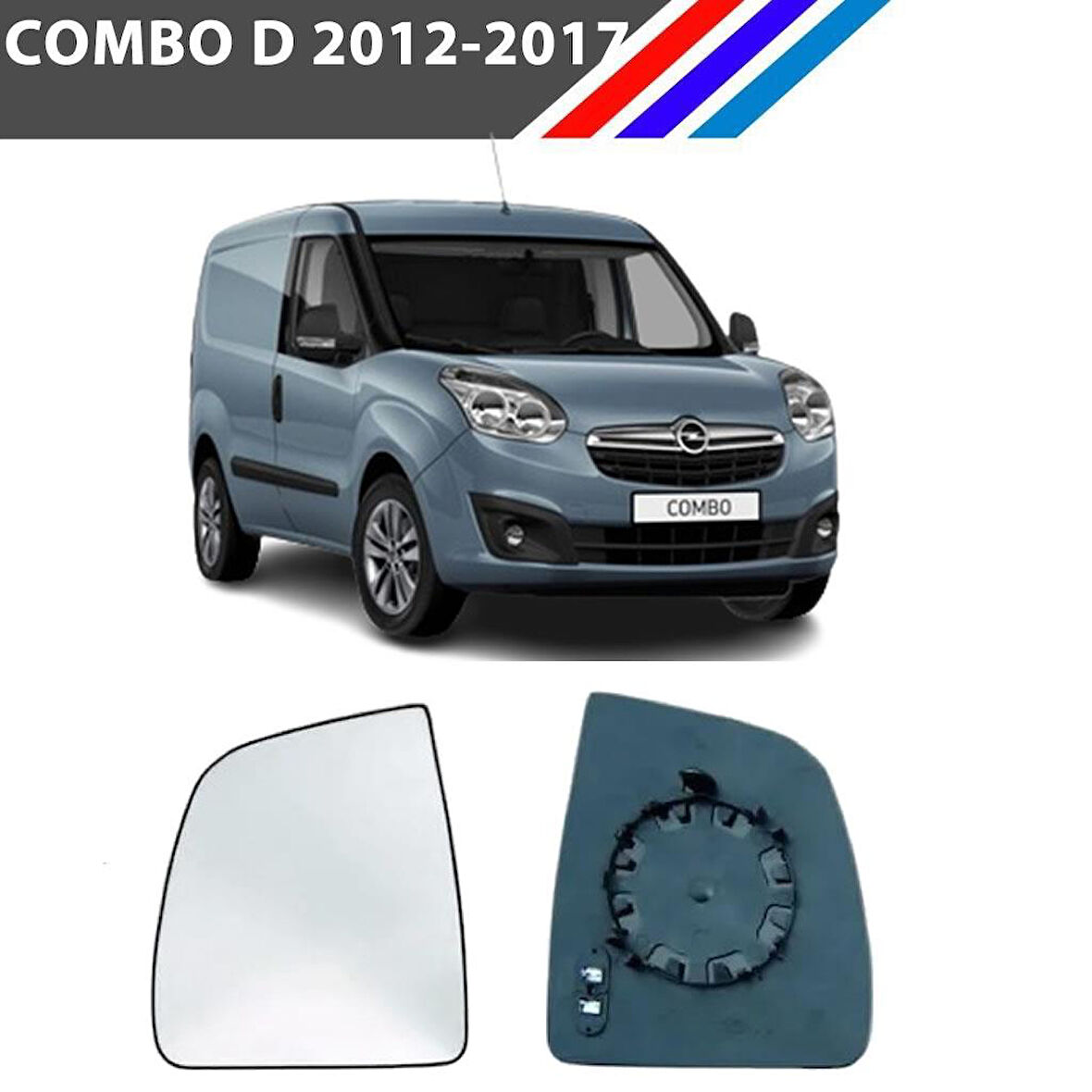 Opel Combo D Kasa Sol Dış Ayna Camı Sürücü Tarafı Isıtmalı