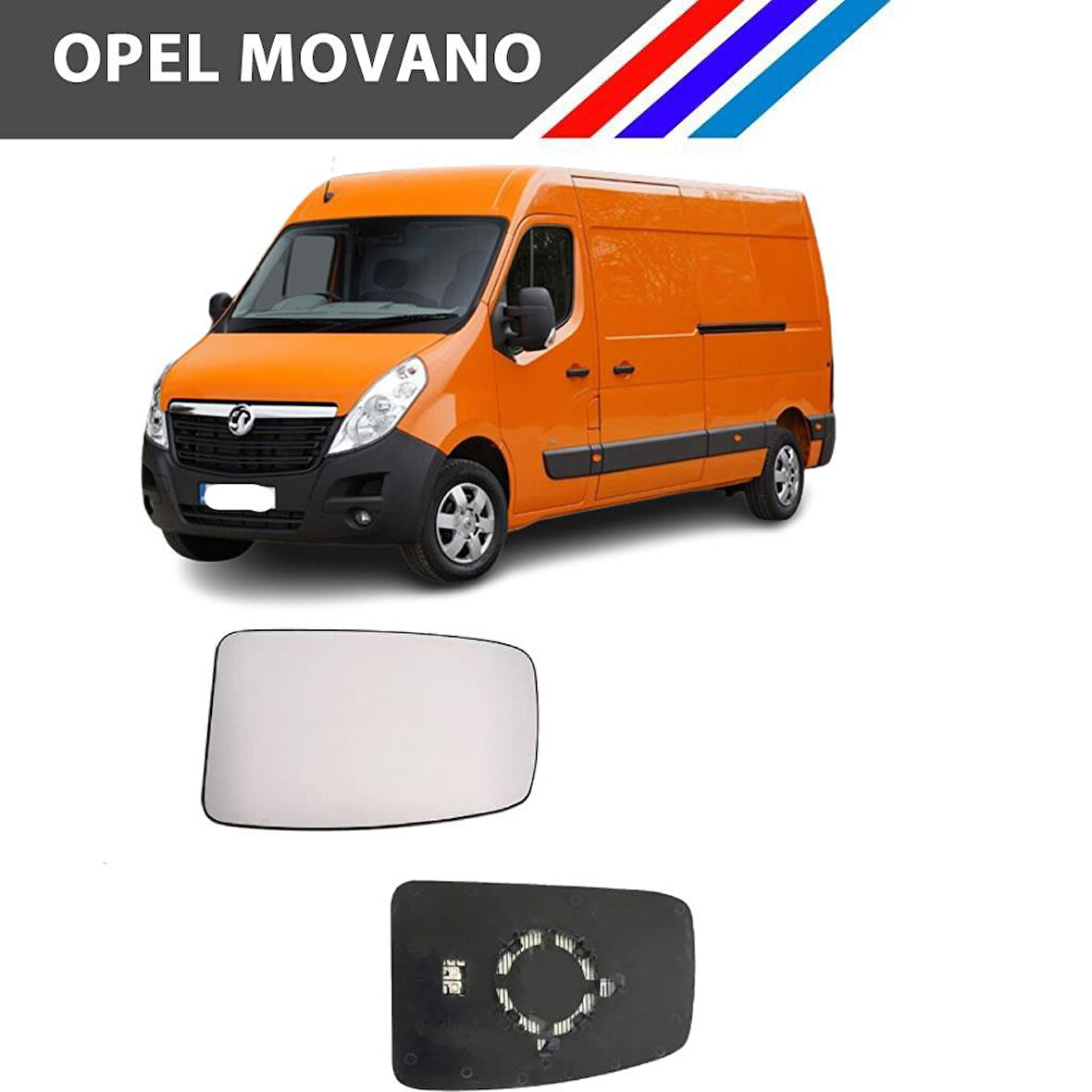 Opel Movano 3 Kasa Sağ Dış Ayna Üst Camı Yolcu Tarafı Isıtmalı