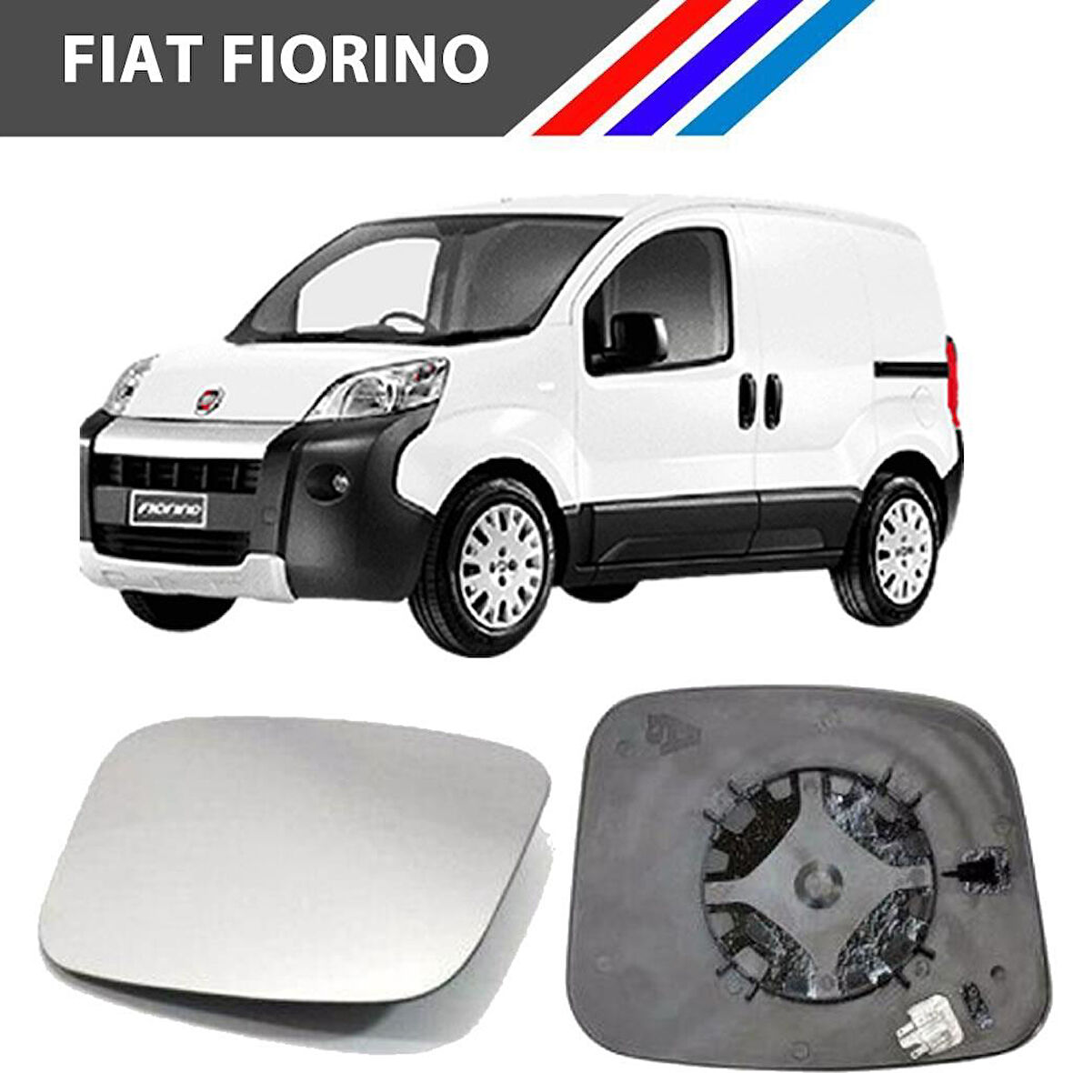 Fiat Fiorino Sol Dış Ayna Camı Sürücü Tarafı Isıtmalı