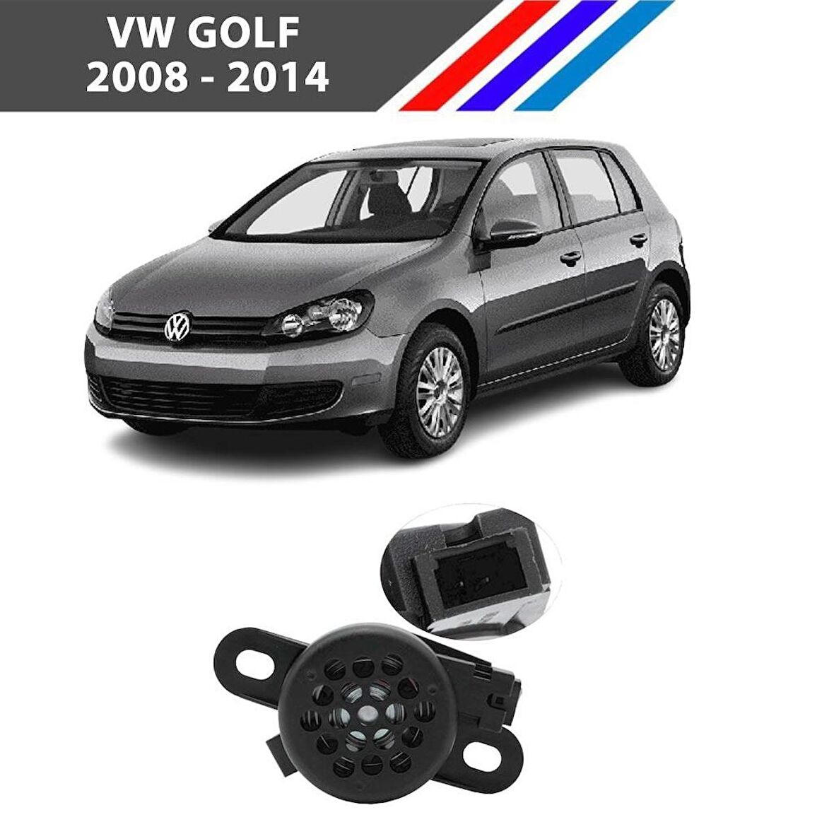 Otozet- VW Golf Park Sensör Hoparlör Uyarı Zili 1 Adet 2008 - 2014 8E0919279