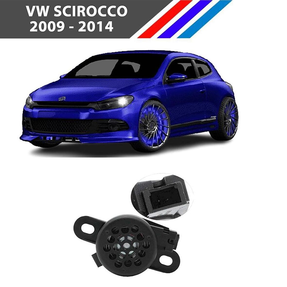 Otozet- VW Scirocco Park Sensör Hoparlör Uyarı Zili 1 Adet 2009 - 2014 8E0919279