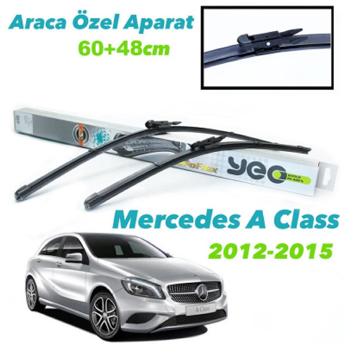 Mercedes A Serisi Ön Silecek Süpürgesi Seti 2012 - 2015