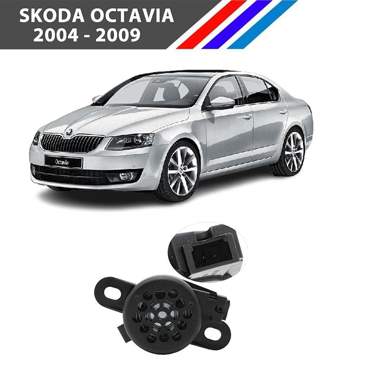 Otozet- Skoda Octavia Park Sensör Hoparlör Uyarı Zili 1 Adet 2004 - 2009 8E0919279