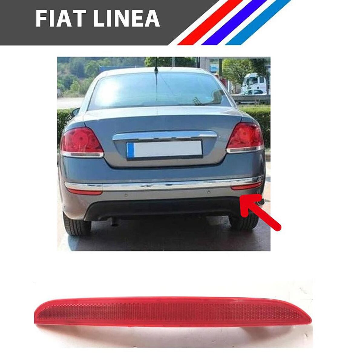 Fiat Linea Arka Tampon Reflektörü Sağ Taraf 2007 - 2015 51914330