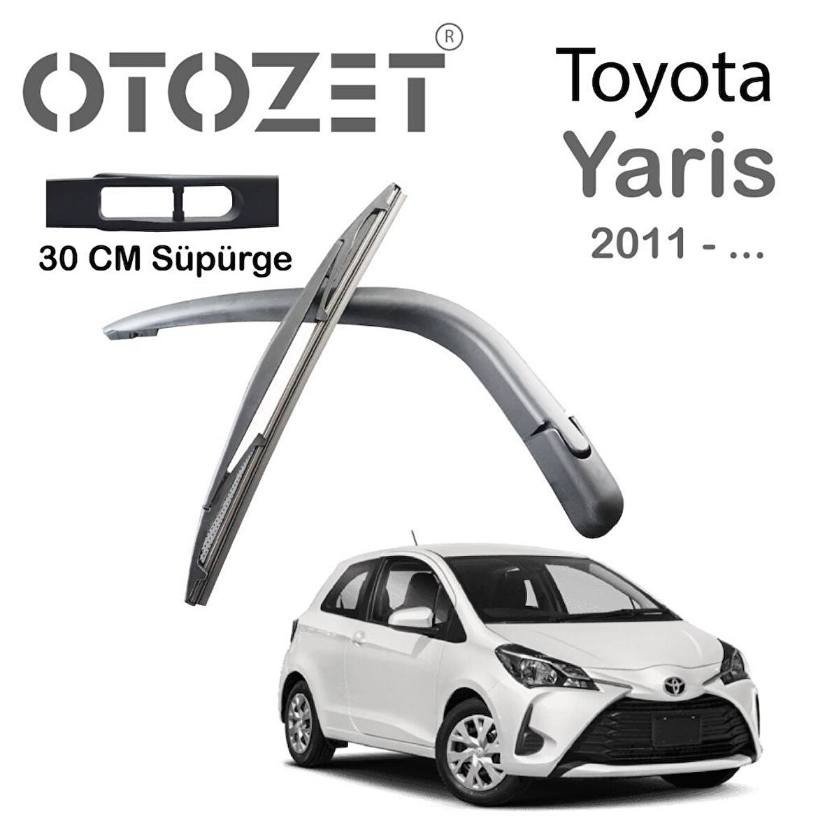 OTOZET Toyota Yaris Arka Silecek Kolu ve Süpürgesi Takım 2011 Sonrası