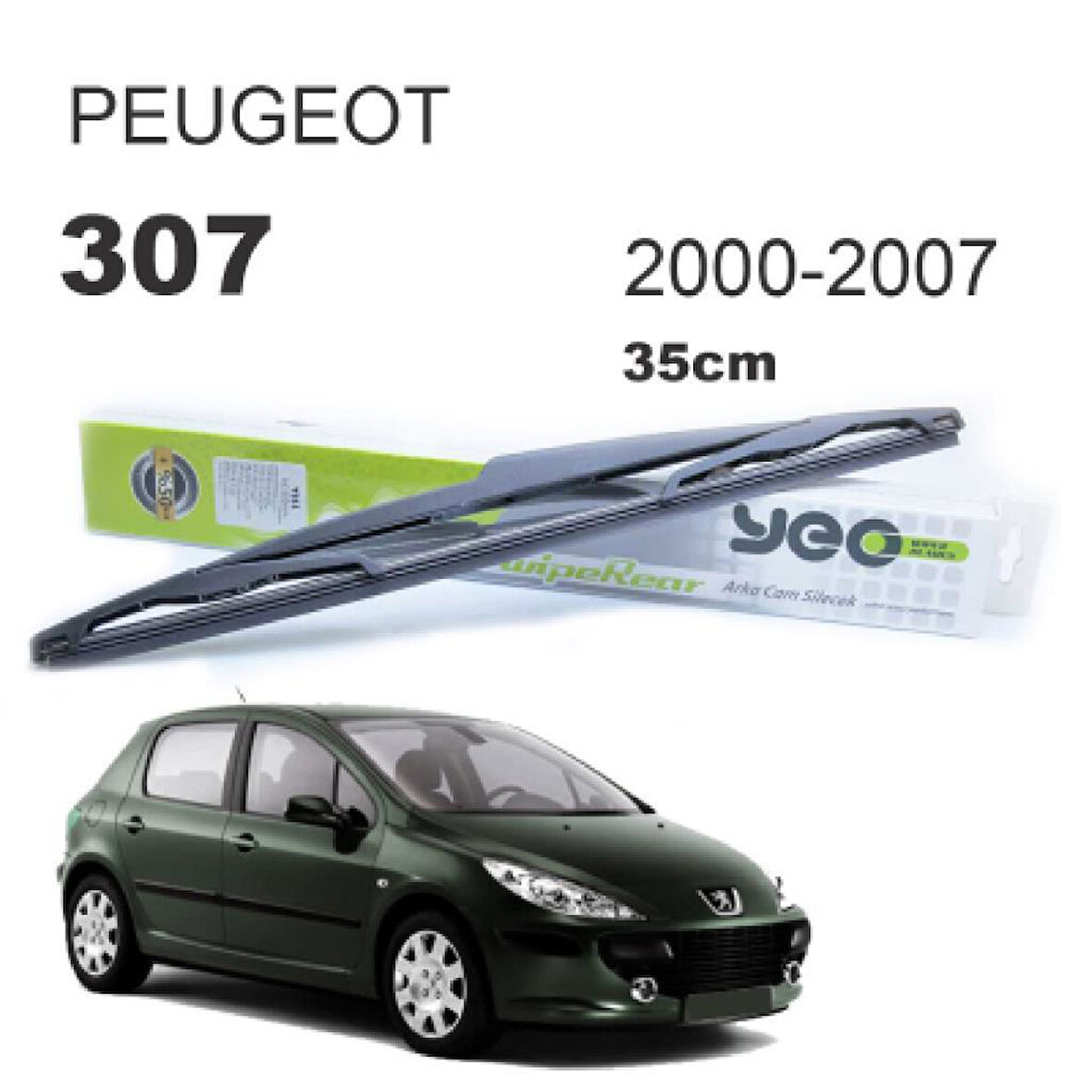 OTOZET Peugeot 307 HB Arka Silecek Süpürgesi 2001 - 2005 35 cm