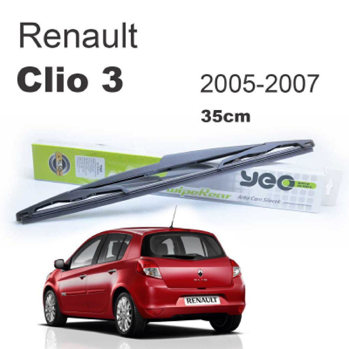 OTOZET Renault Clio 3 Arka Silecek Süpürgesi 2002 - 2007 35 cm