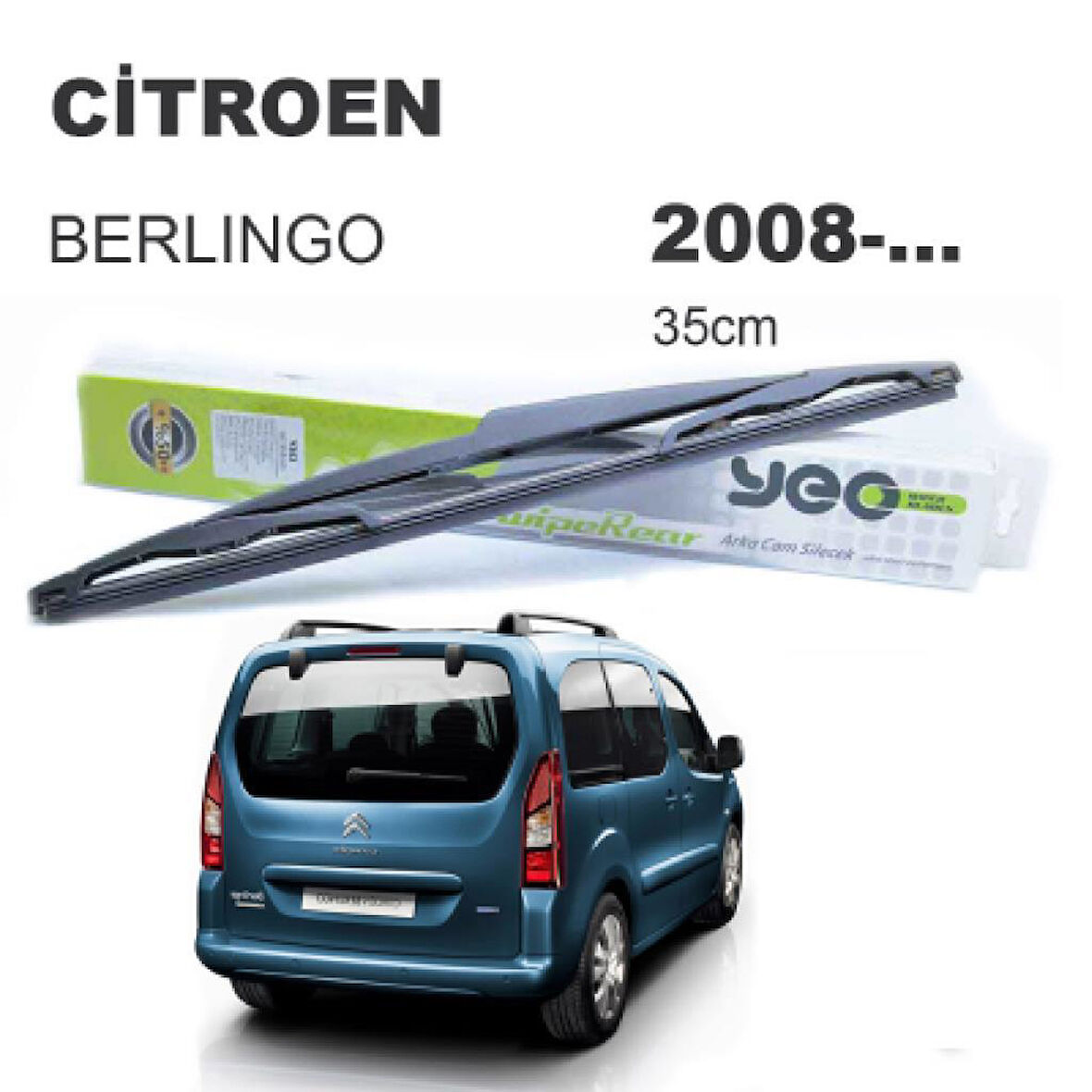 OTOZET Citroen Berlingo Arka Silecek Süpürgesi 2008 - 2017 35 cm