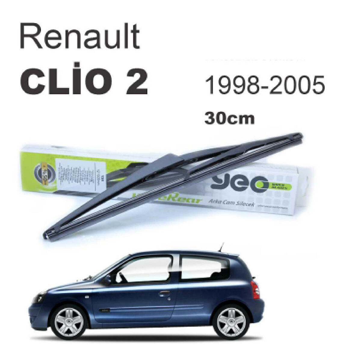 OTOZET Clio 2 Arka Silecek Süpürgesi 1998 - 2005 30 CM