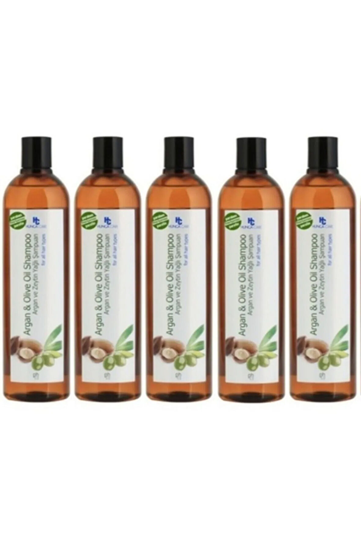 Argan Ve Zeytinyağlı Şampuan 700 ml 5 Adet