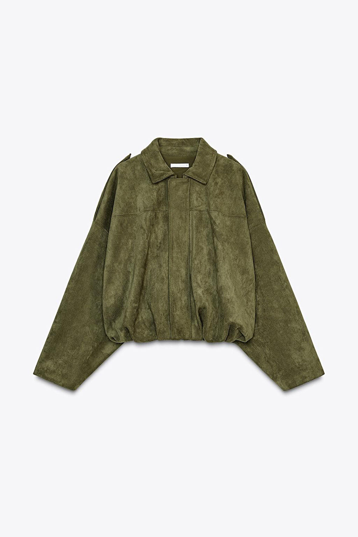 Süet Apoletli Bomber Ceket